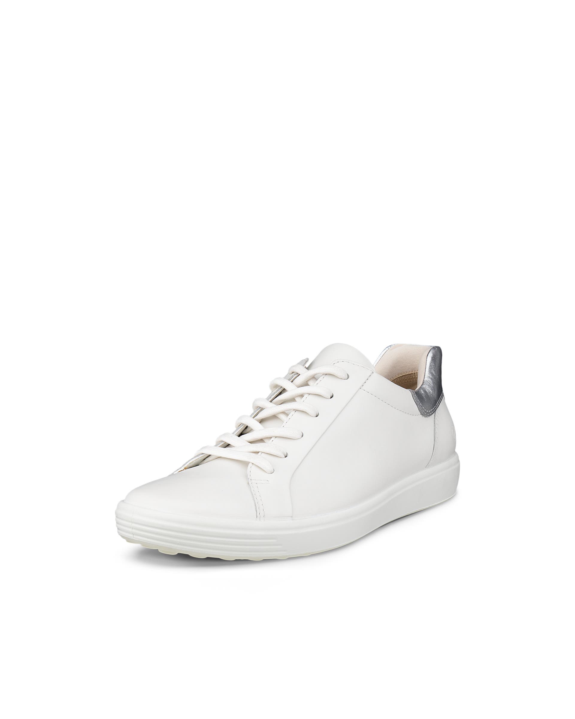 ECCO® Soft 7 Damen Ledersneaker - Weiss - Main