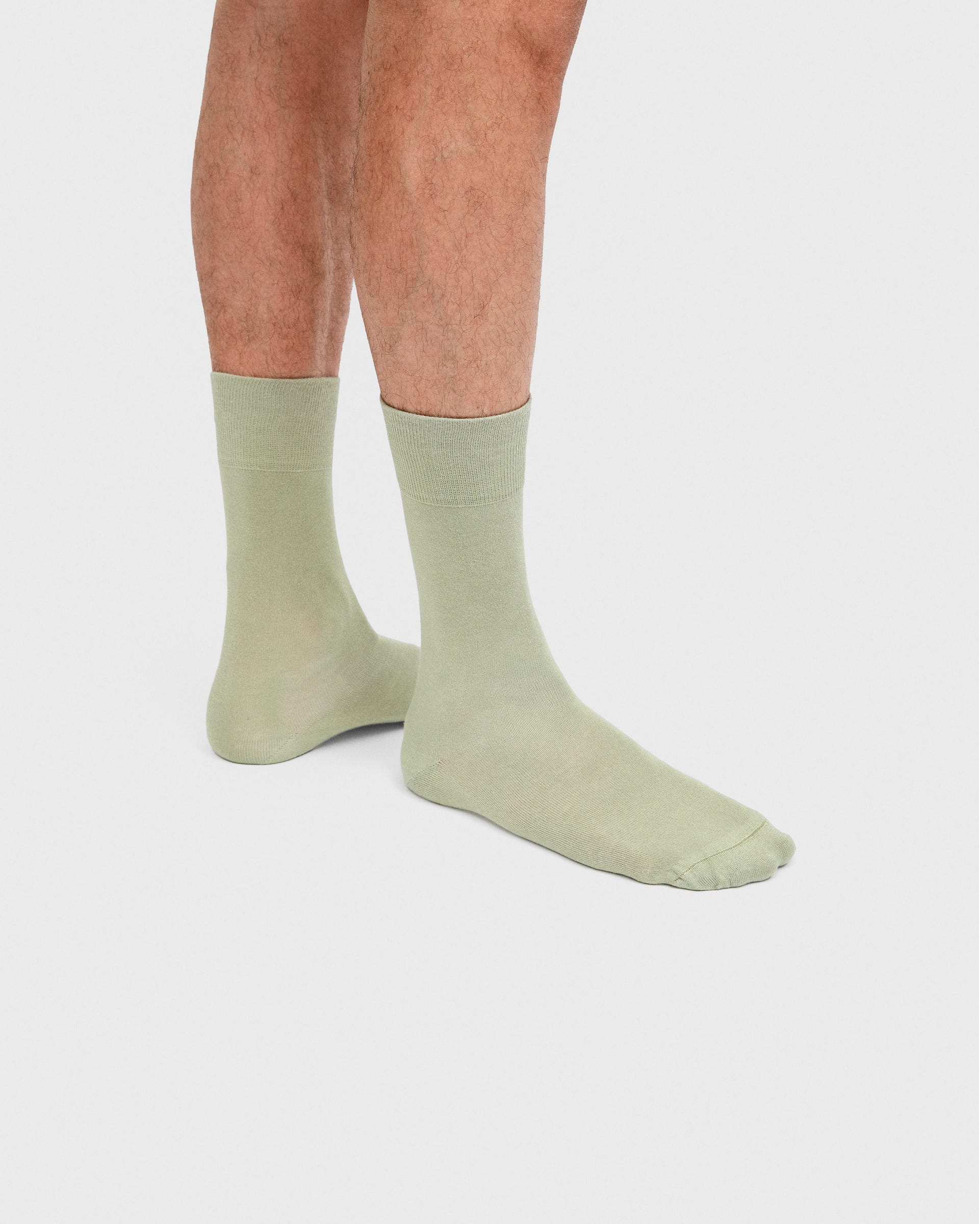 Unisex ECCO® CLASSIC SOFT Mid-Cut Socks - Green - Lifestyle image-1