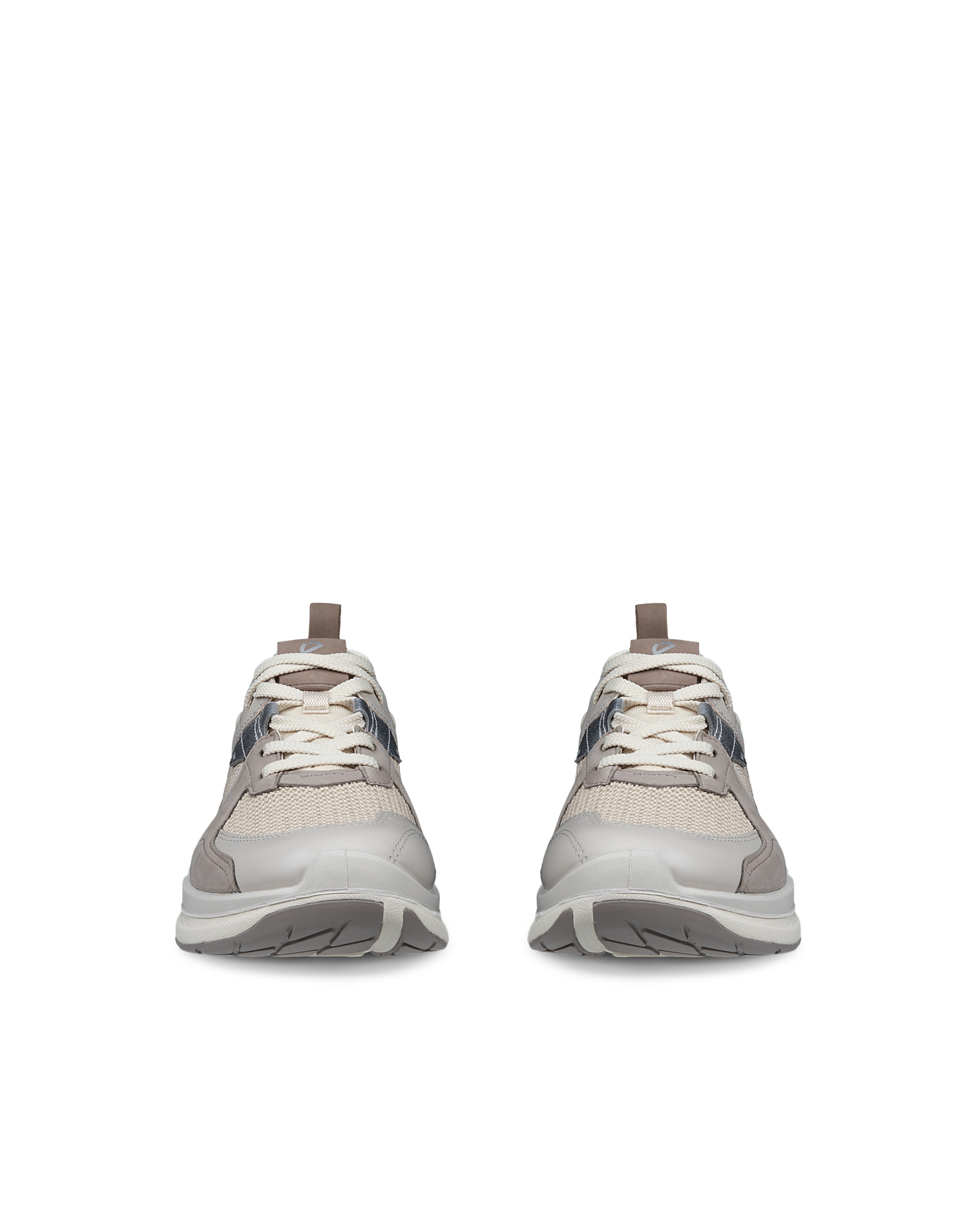 ECCO® BIOM 2.2 Damen Sneaker aus Nubukleder - Grau - Front pair