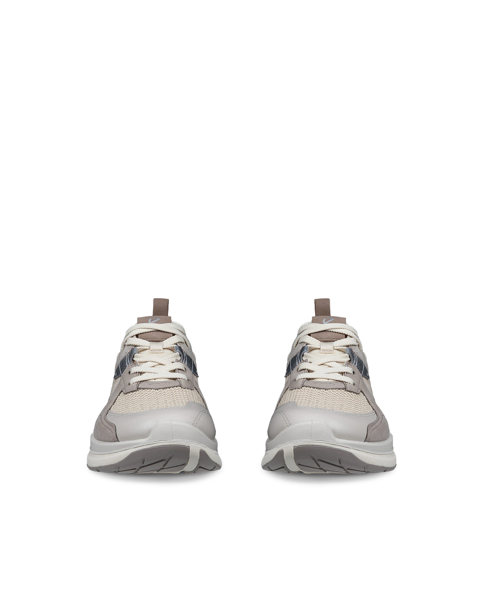 ECCO® BIOM 2.2 Damen Sneaker aus Nubukleder - Grau - Front pair