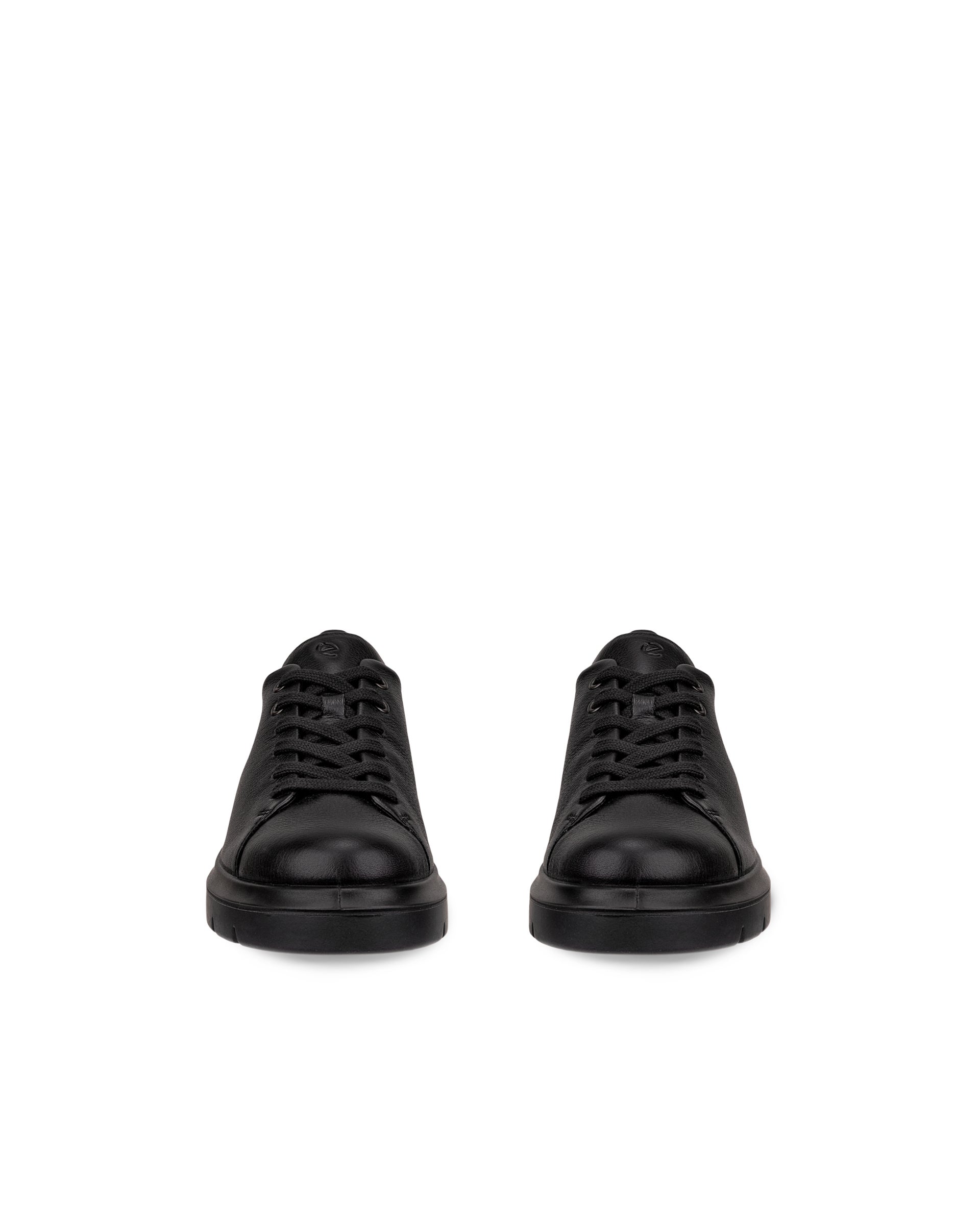 ECCO Nouvelle ウィメンズ レザーレースアップシューズ - ブラック - Front pair