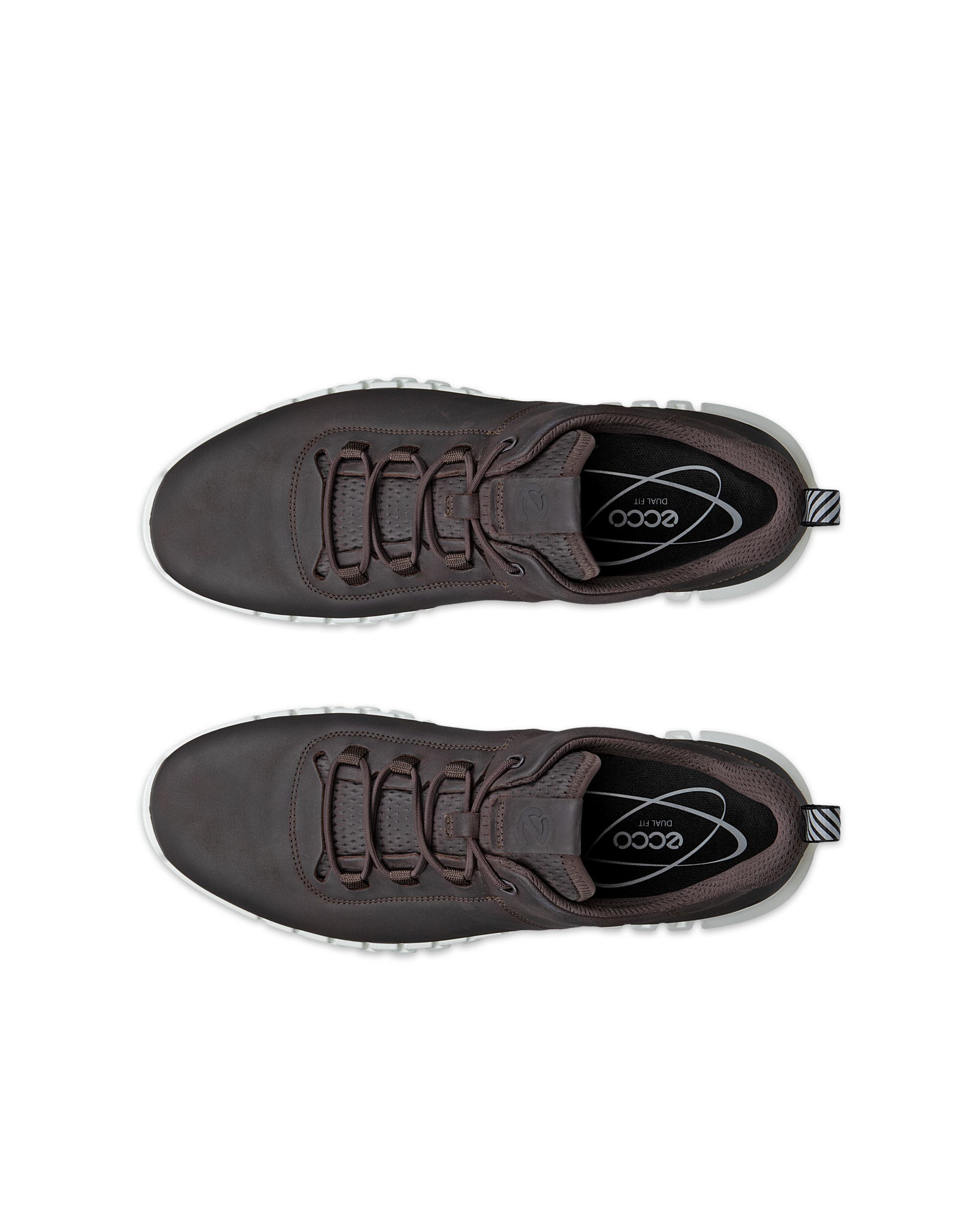ECCO® Gruuv Nubucksneaker herr - Brun - Top left pair