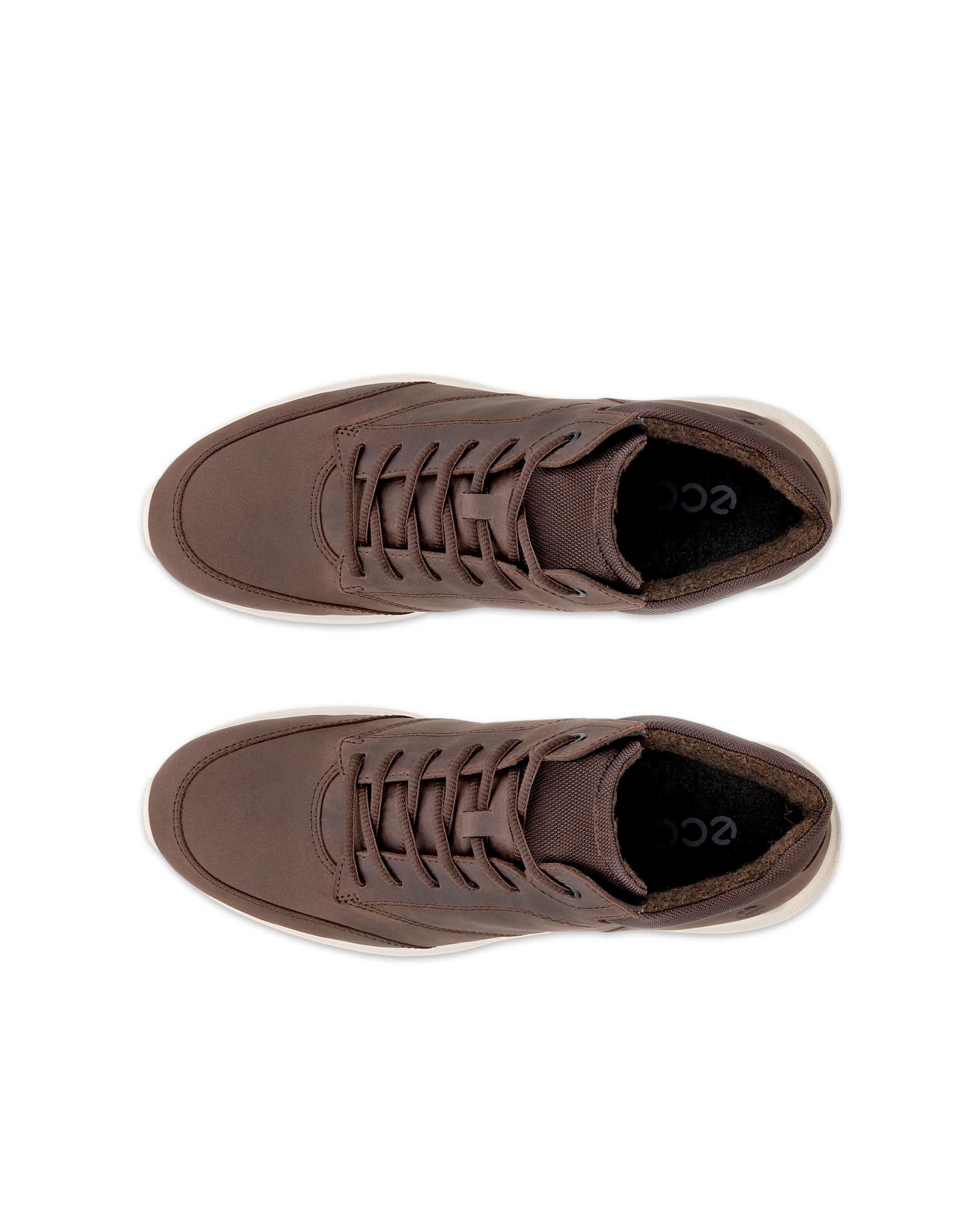 Men's ECCO® IRVING Nubuck Ankle Boot - Brown - Top left pair