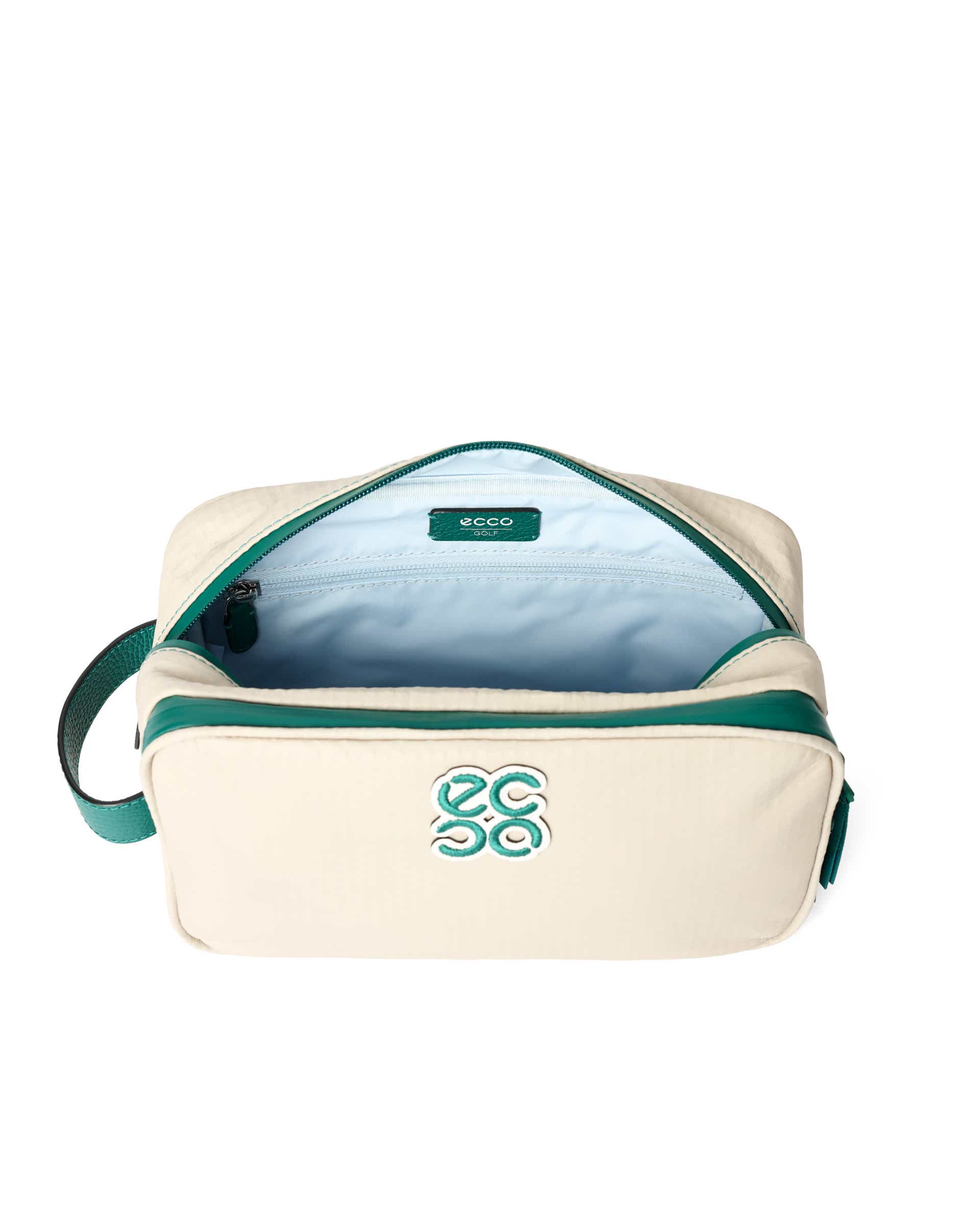 ECCO® Golf Zefer Leather Pouch Bag - Beige - Inside
