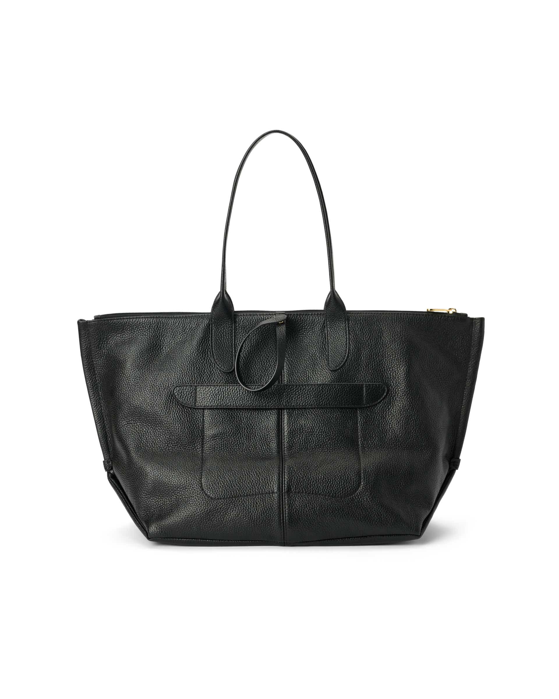 Kožená taška tote ECCO® Tote - Čierna - Back
