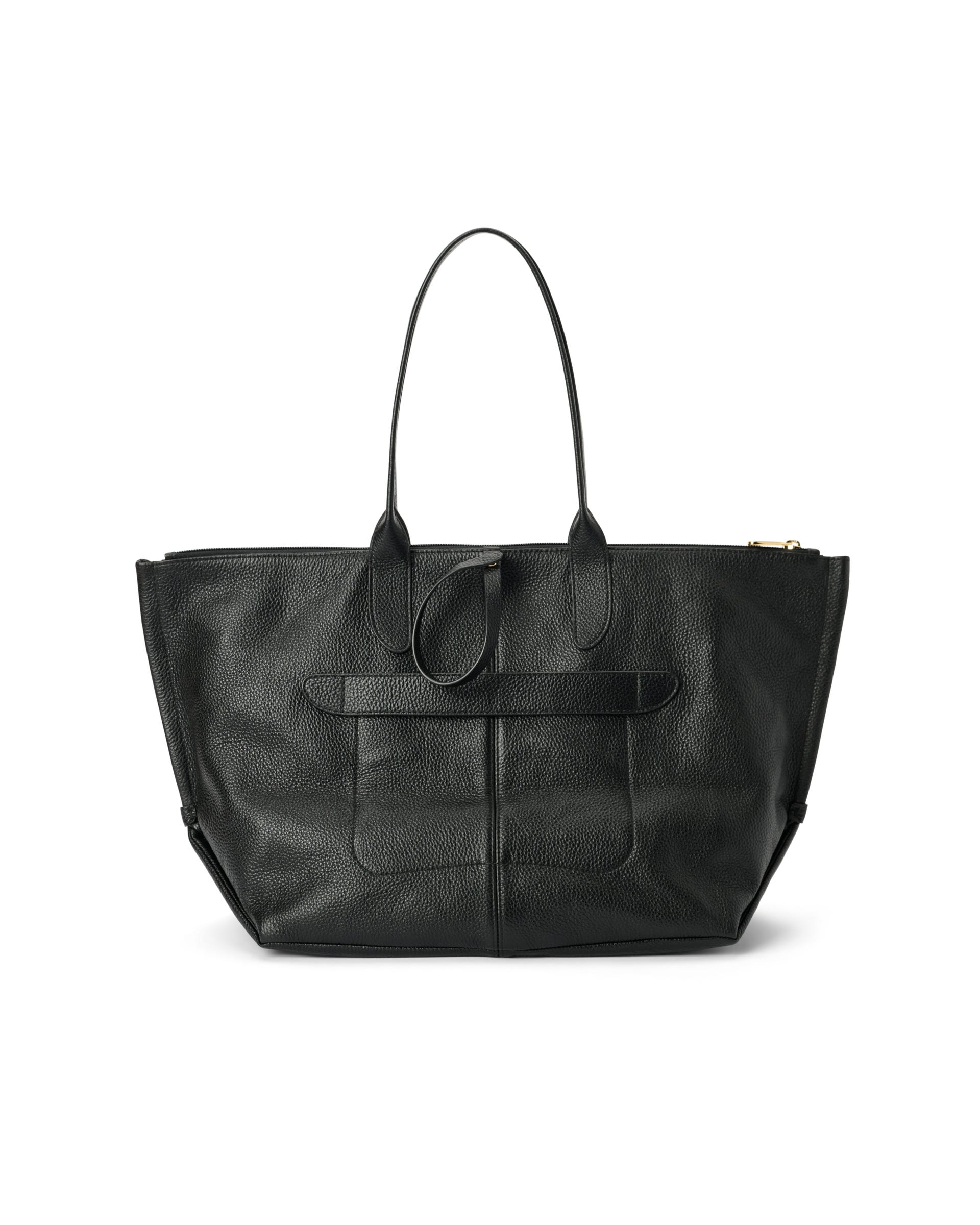 Skórzana torba shopper ECCO® Tote - Czarny - Back