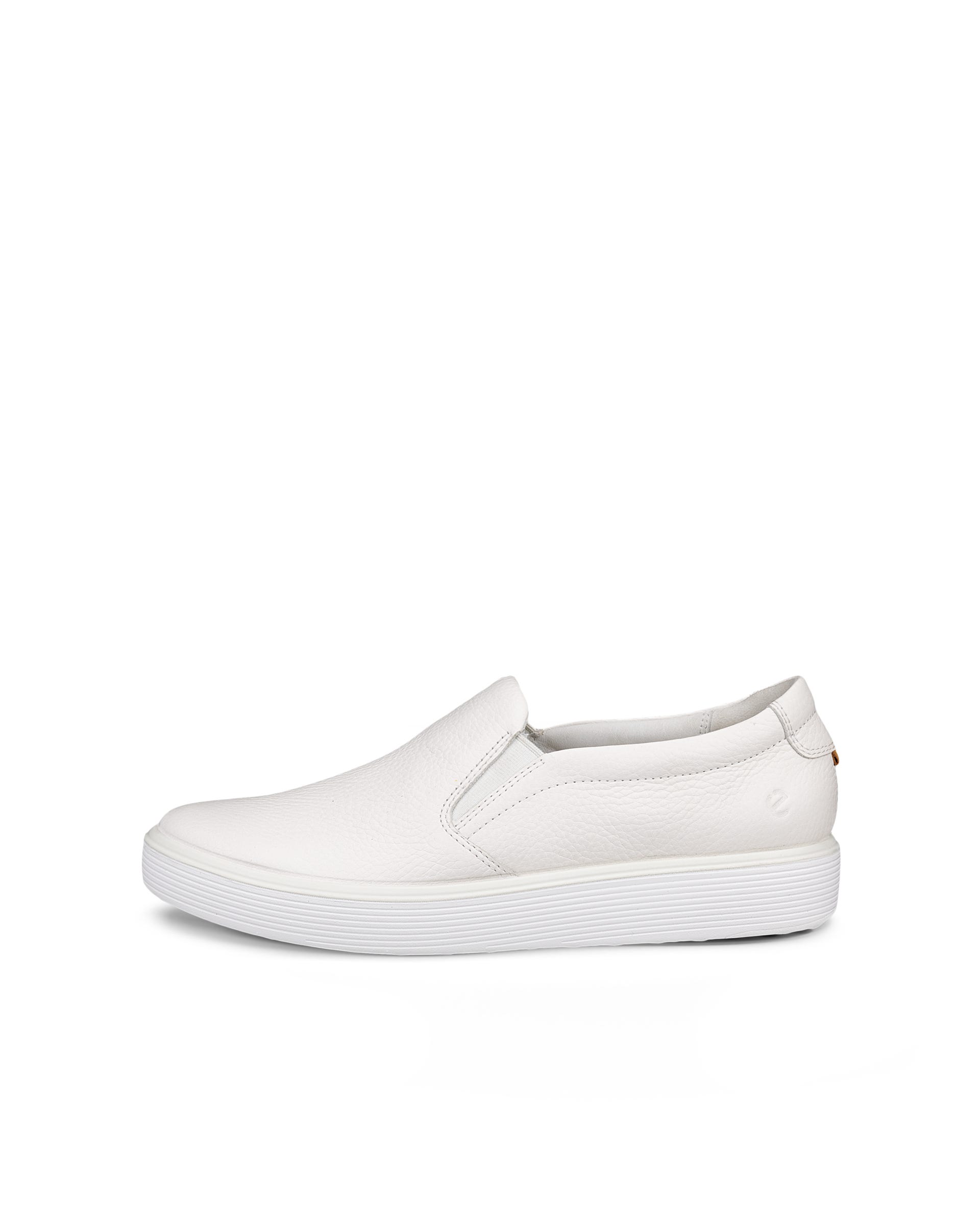 Chaussure à enfiler en cuir ECCO® Soft 60 pour femmes - Blanc - Outside