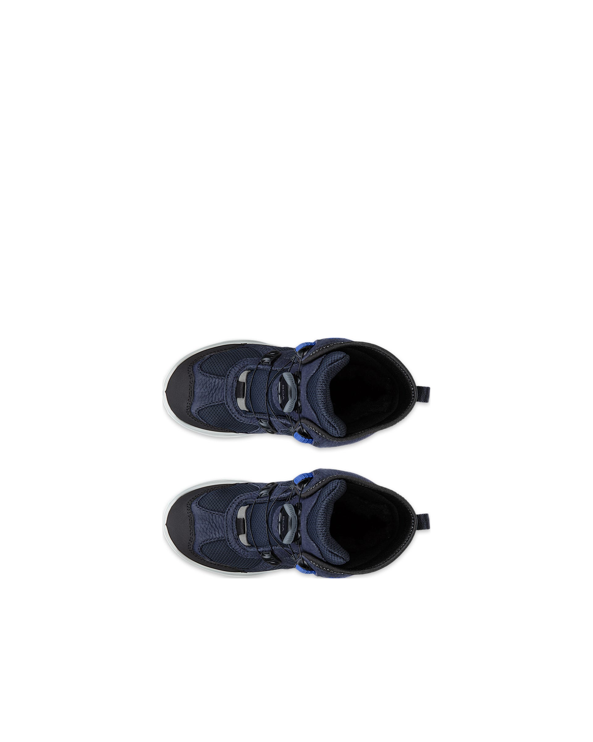 Dziecięce wodoodporne nubukowe buty zimowe ECCO® SNOW MOUNTAIN - Niebieski - Top left pair