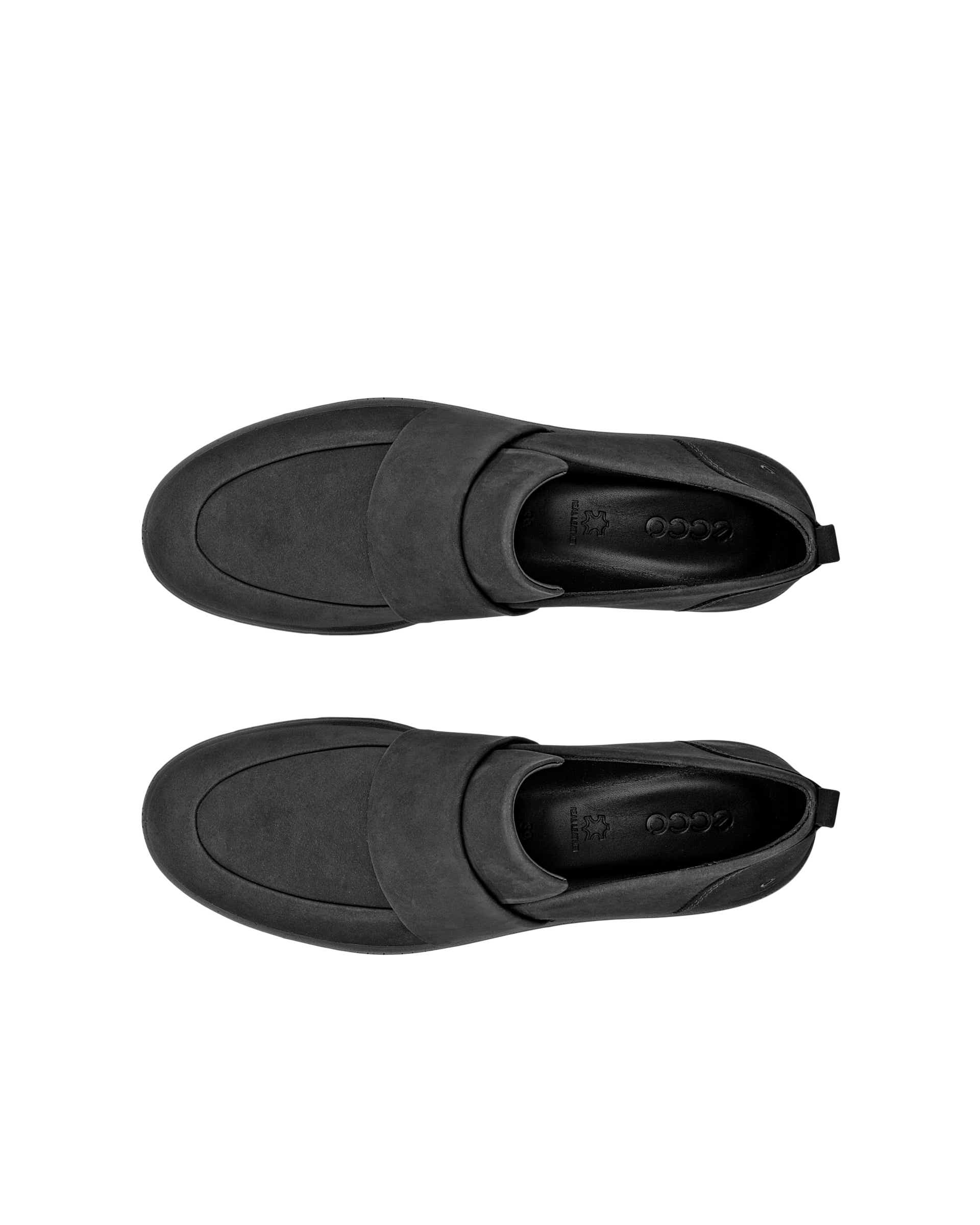Dámské nubukové mokasíny ECCO® Bella - Černá - Top left pair