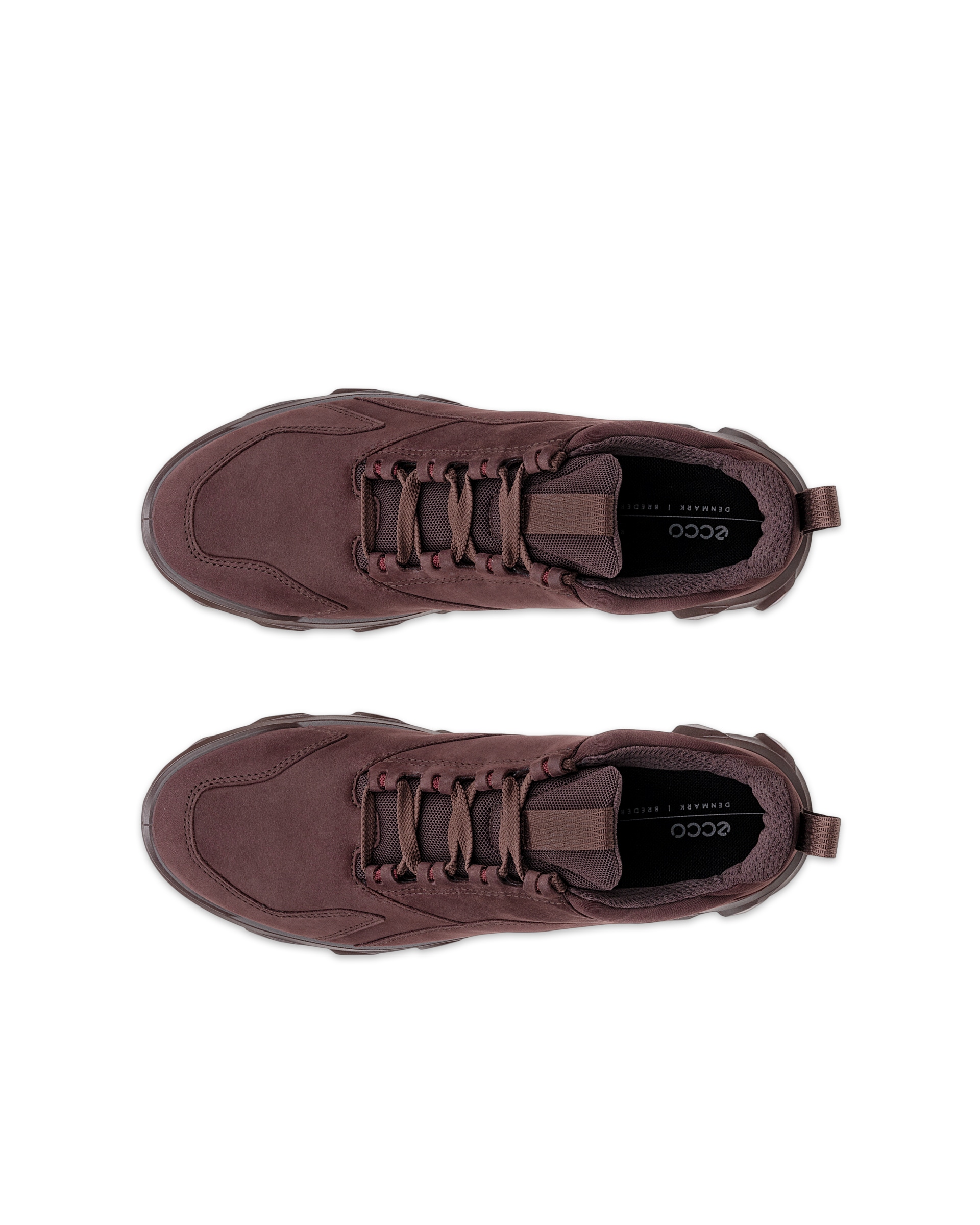 ECCO® MX dames nubuck sneaker - Bruin - Top left pair