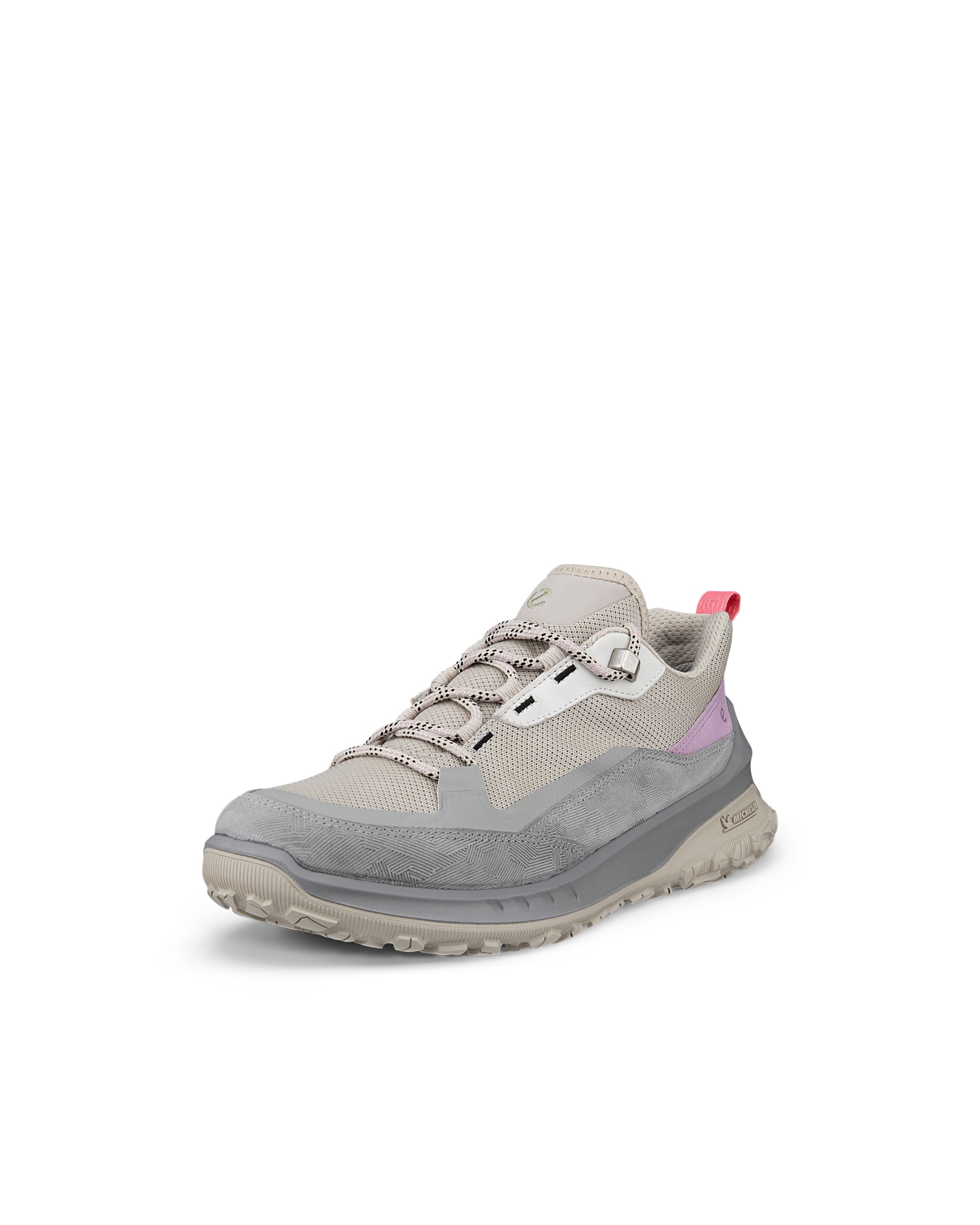 Zapatillas de senderismo de nobuk impermeables ECCO® ULT-TRN para mujer - Gris - Main