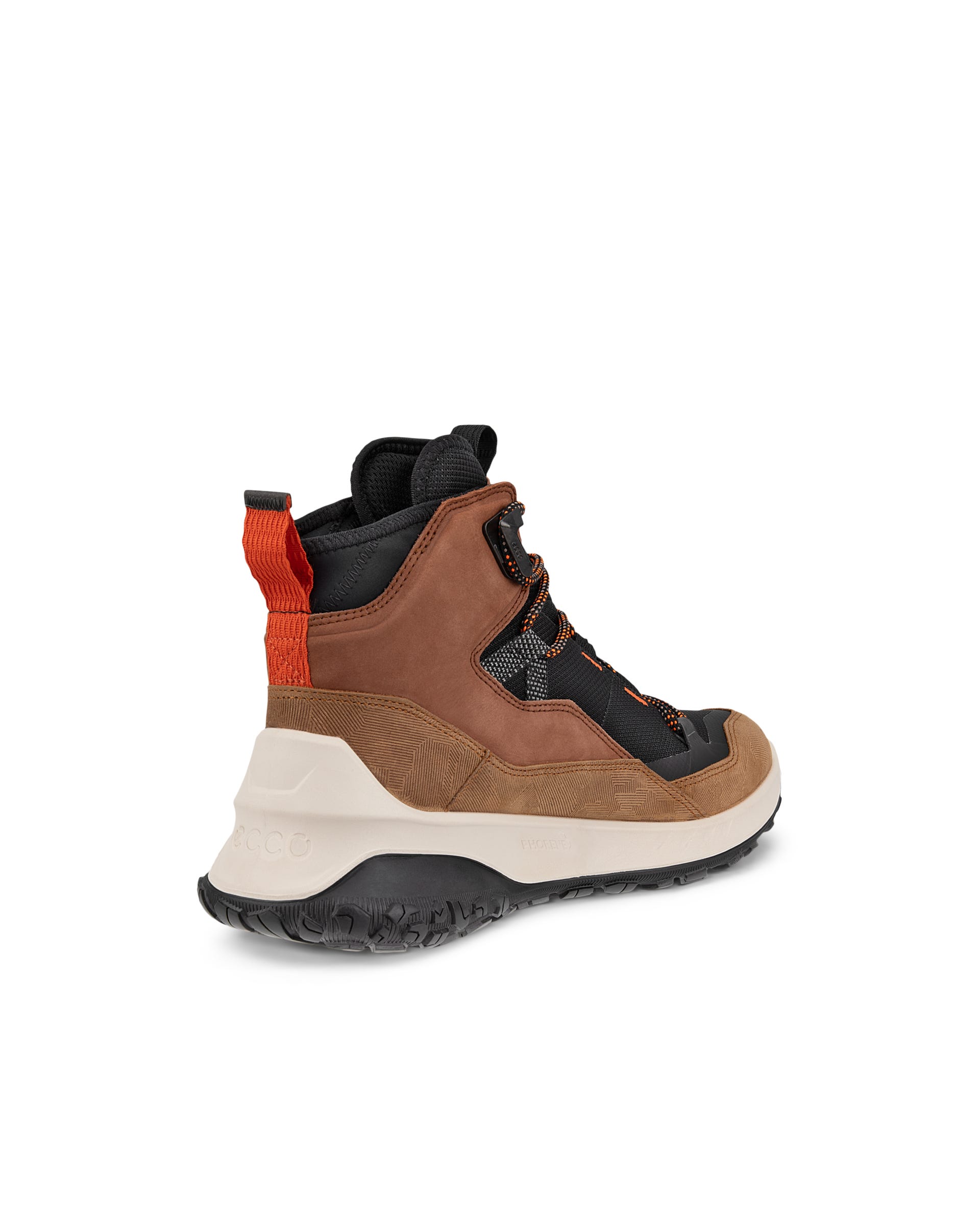 Men's ECCO® ULT-TRN Nubuck Waterproof Hiking Boot - Brown - Back