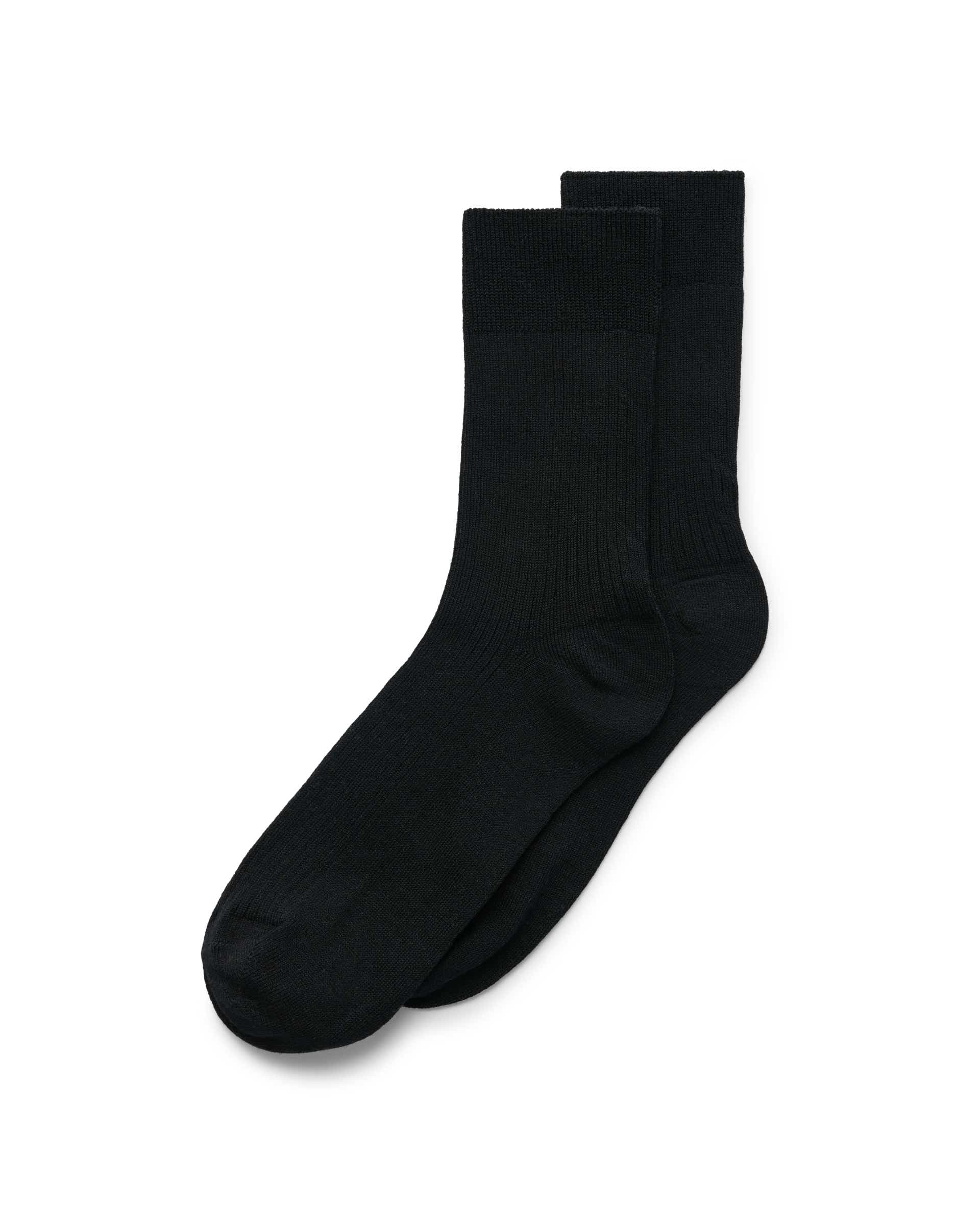 Meias caneladas mulher ECCO® CLASSIC RIB - Preto - Main