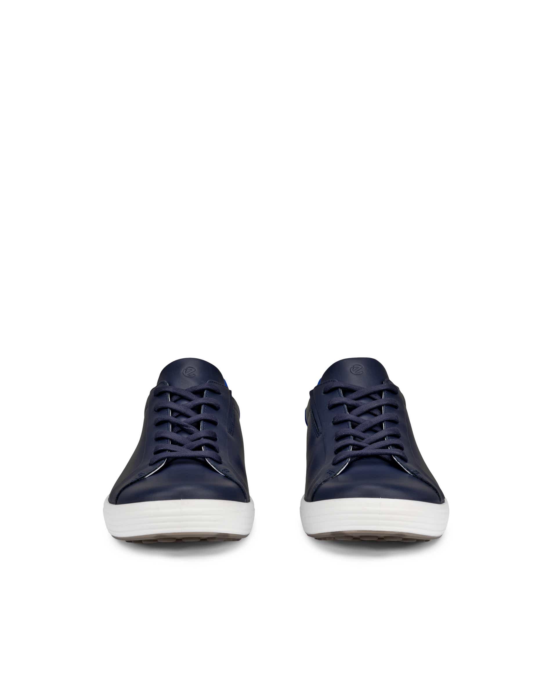Pánské kožené tenisky ECCO® Soft 7 - Modrá - Front pair
