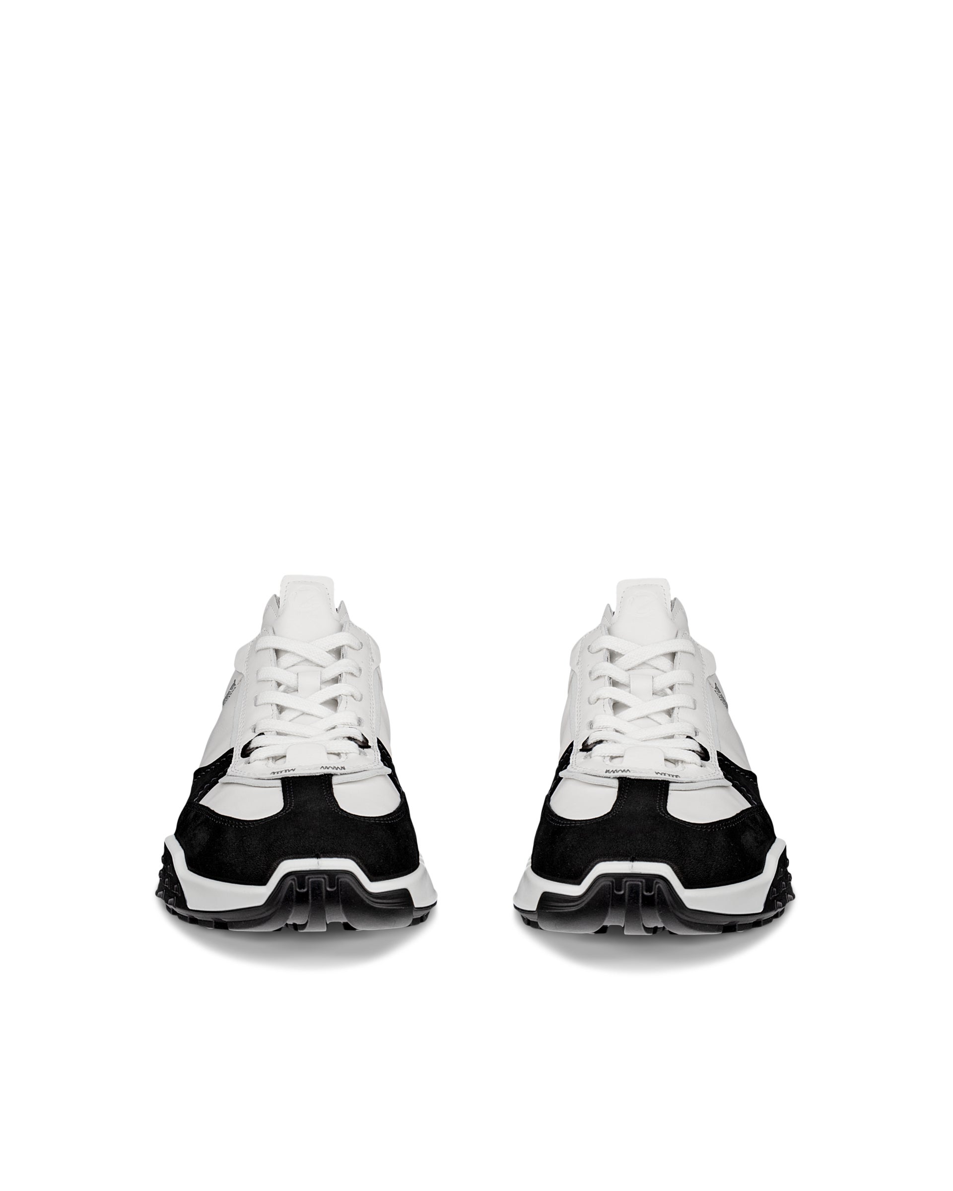 ECCO® Retro Sneaker muške kožne tenisice - Šarena - Front pair
