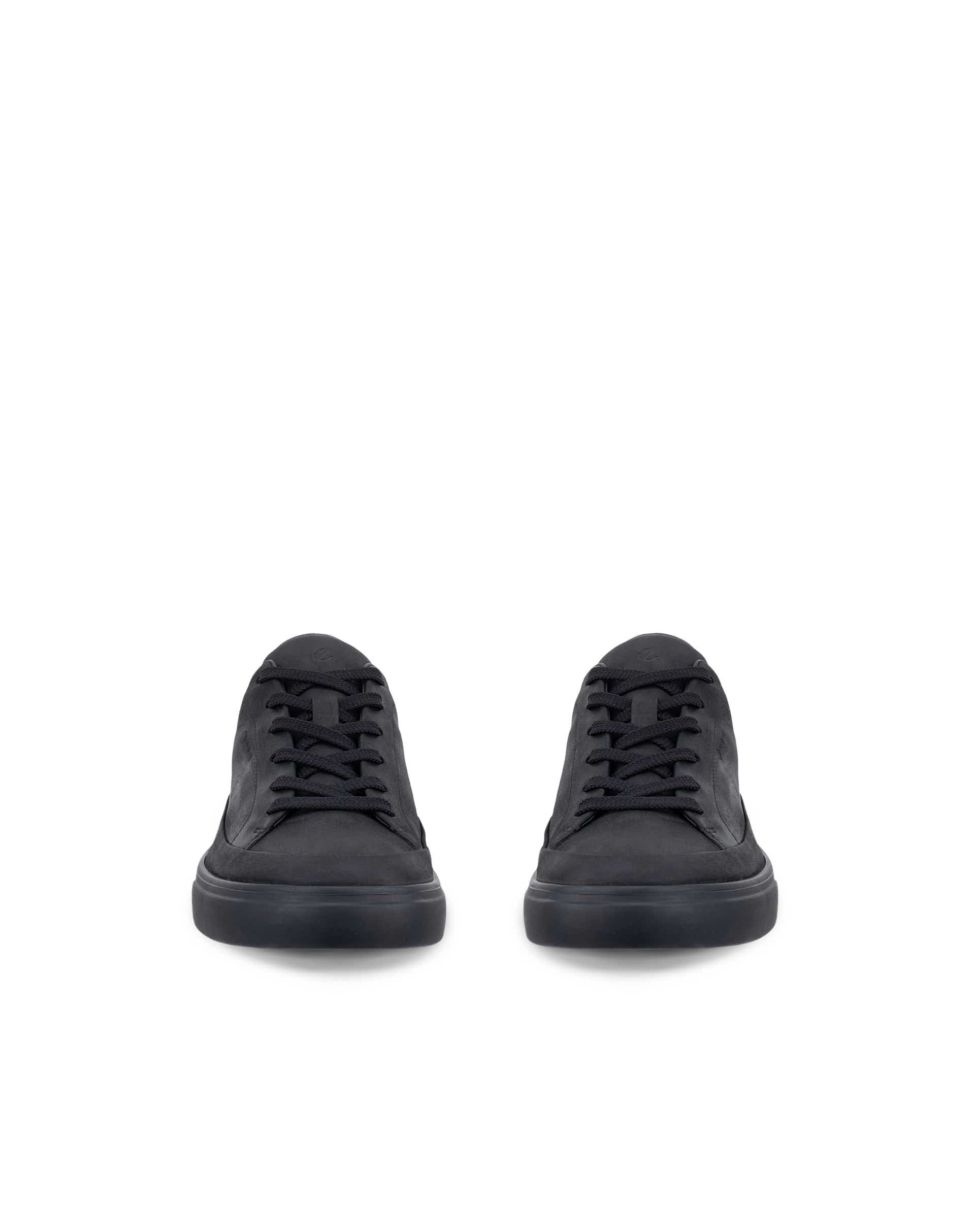 ECCO® SOFT 10 Gore-Tex sneakers i nubuck til herrer - Sort - Front pair