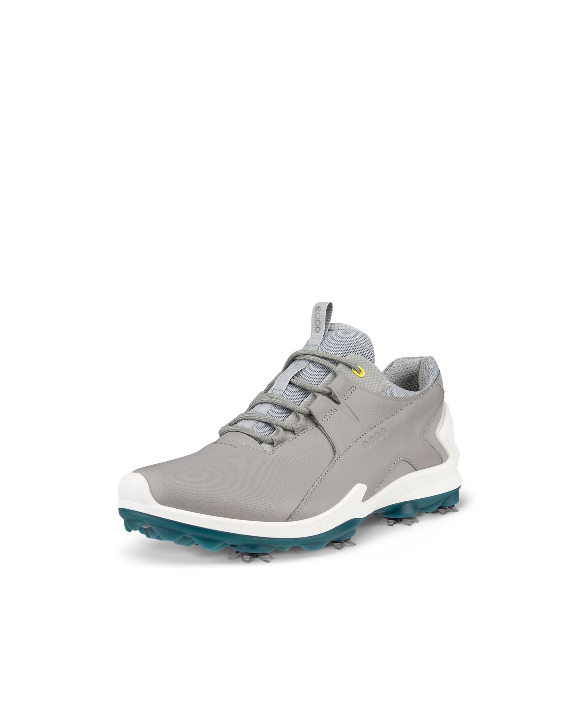 Men's ECCO® Golf Biom Tour Leather Waterproof Golf Spikes - Grey - Main