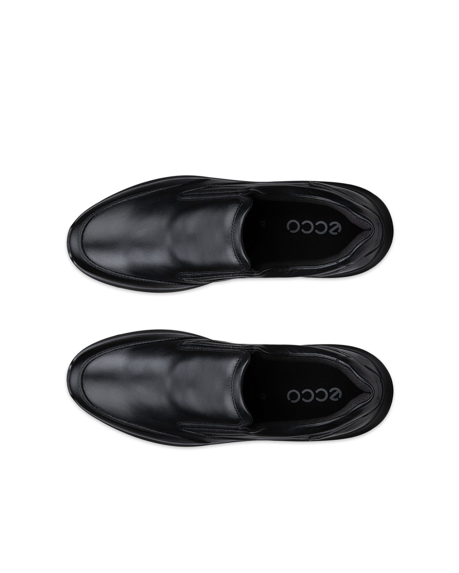 Men's ECCO® CITY STRIDE Nubuck Slip-On Trainer - Black - Outside