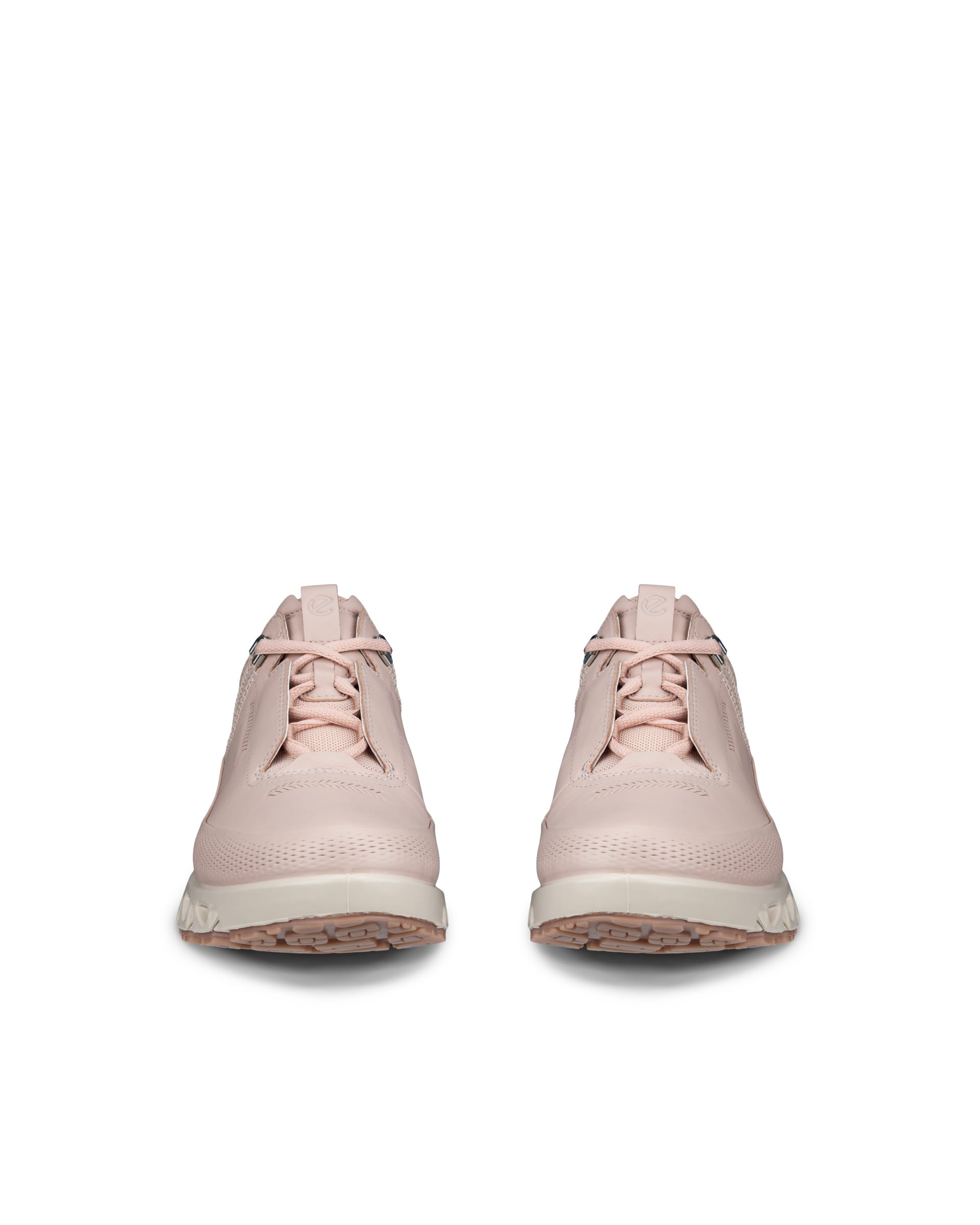 Women's ECCO® Multi-Vent Leather Gore-Tex Shoe - Pink - Front pair