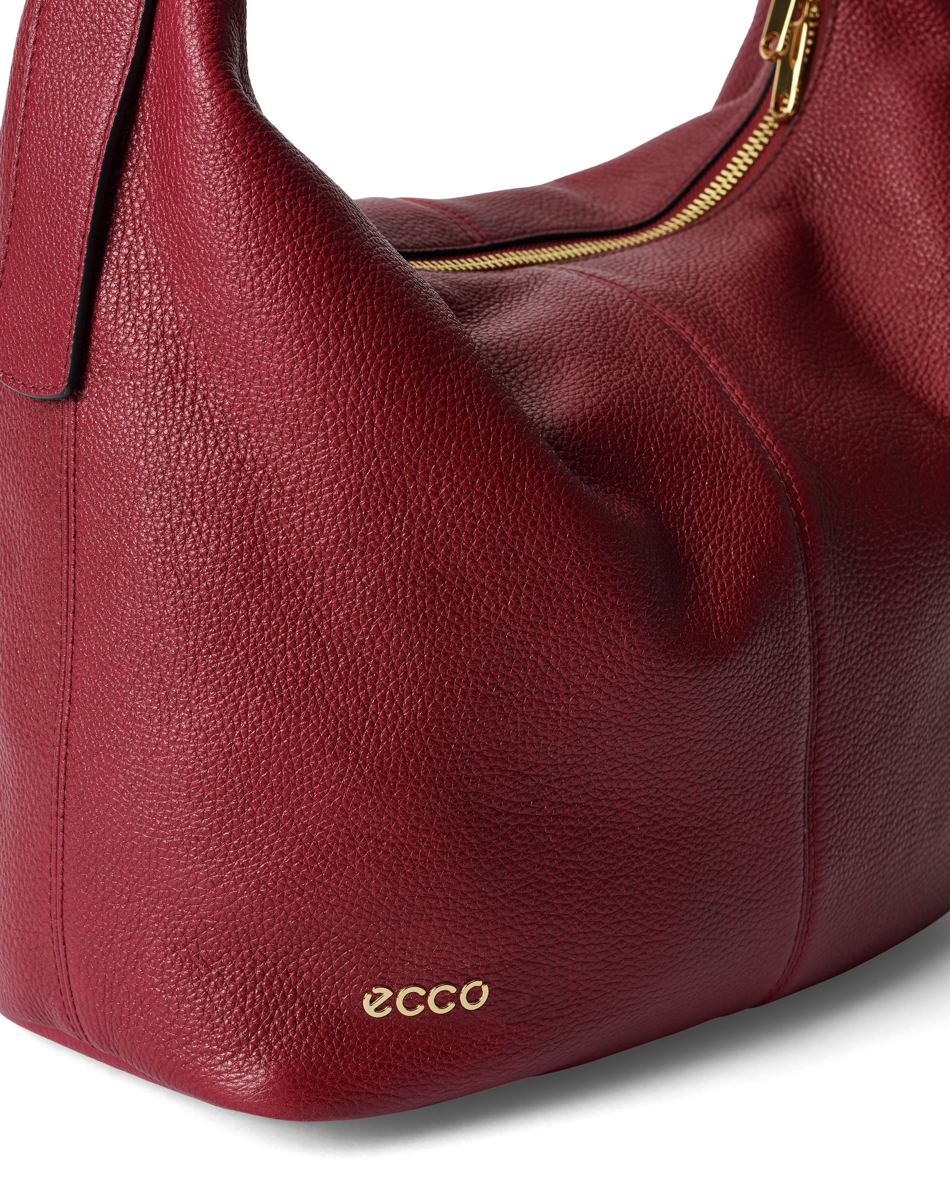 ECCO® Hobo sac hobo en cuir - Rouge - Detail-1