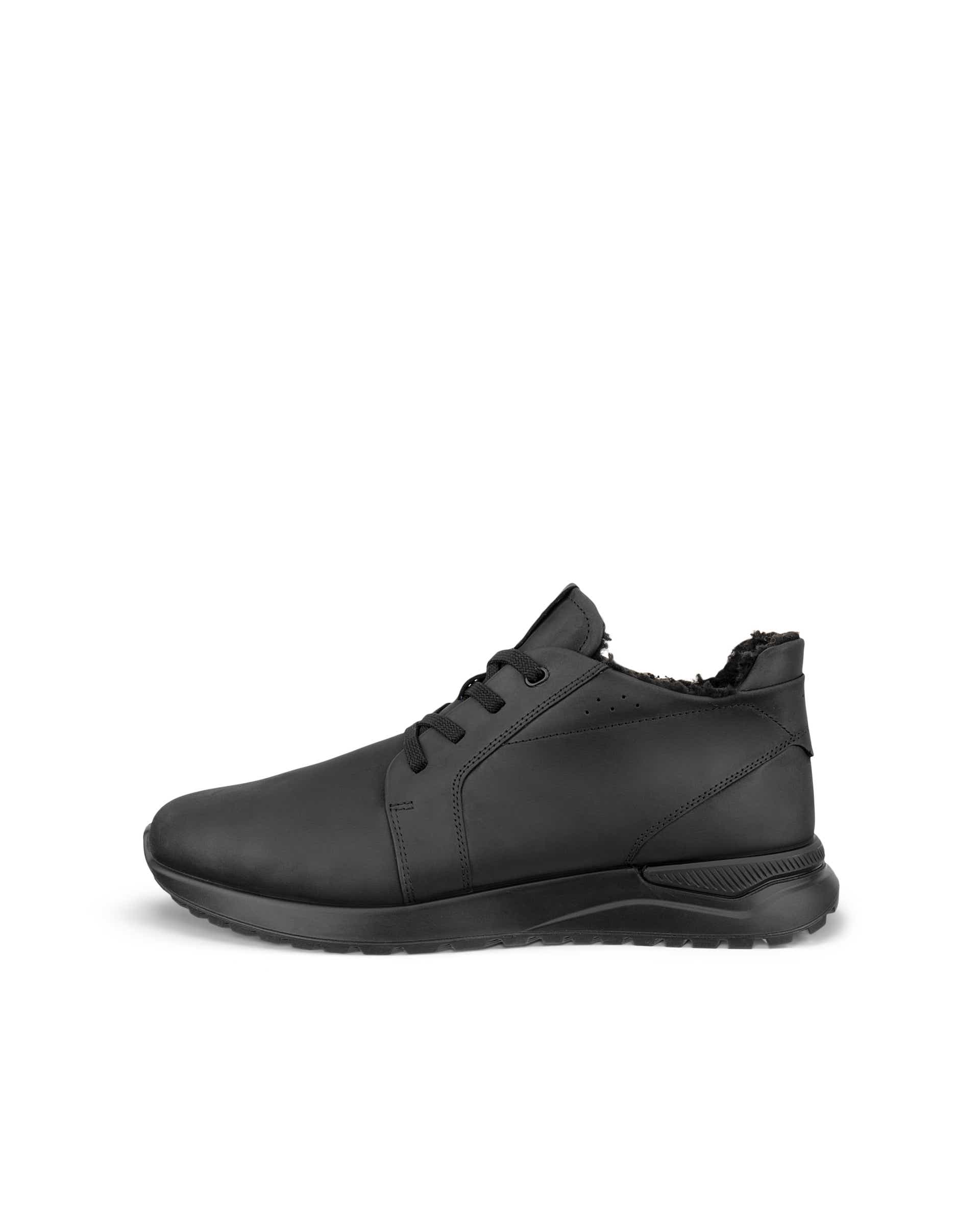 ECCO® ASTIR NEO Herren High-Top-Sneaker aus Nubukleder - Schwarz - Outside