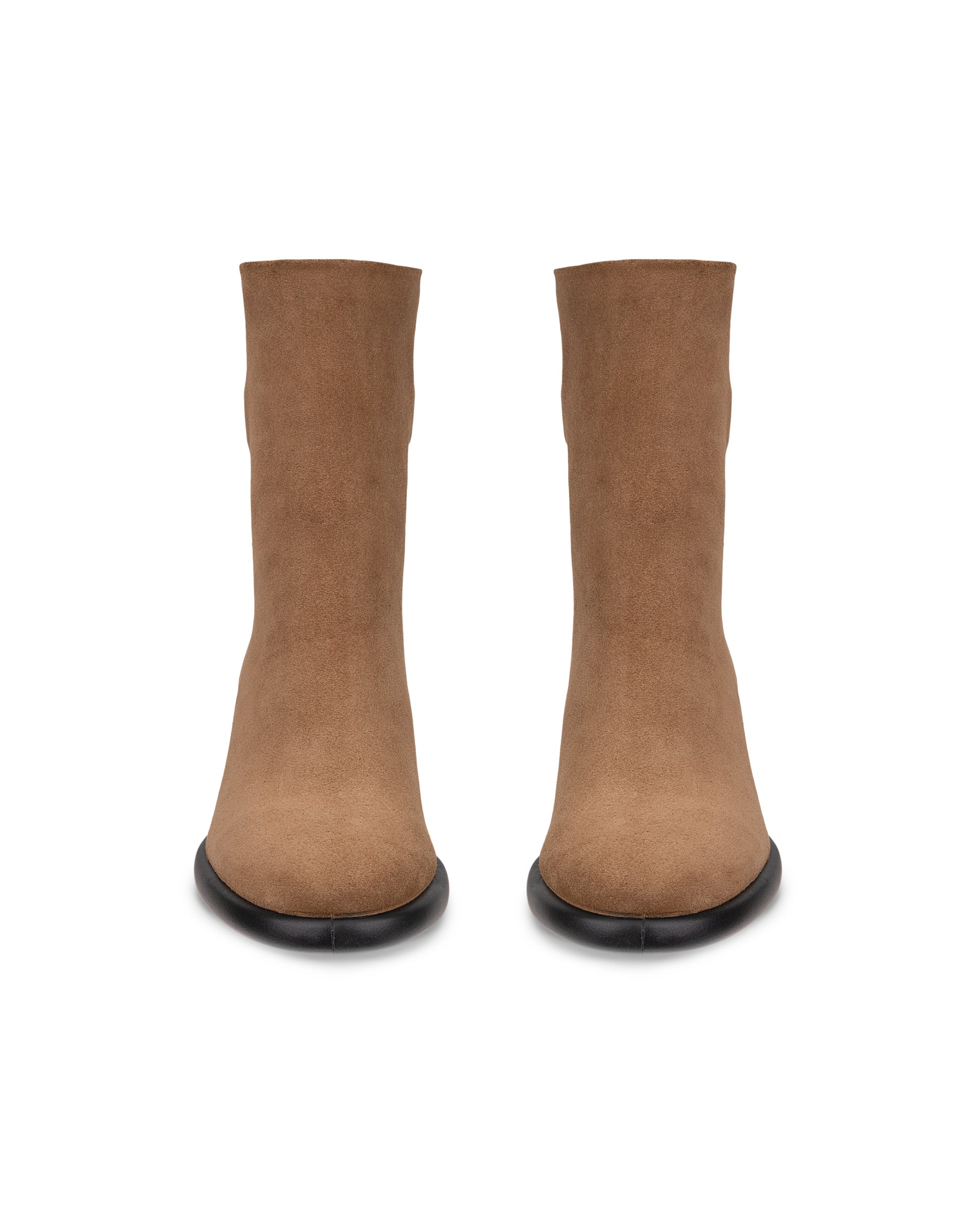 Dámske semišové vysoké čižmy ECCO® SCULPTED LX 55 - Hnedá - Front pair