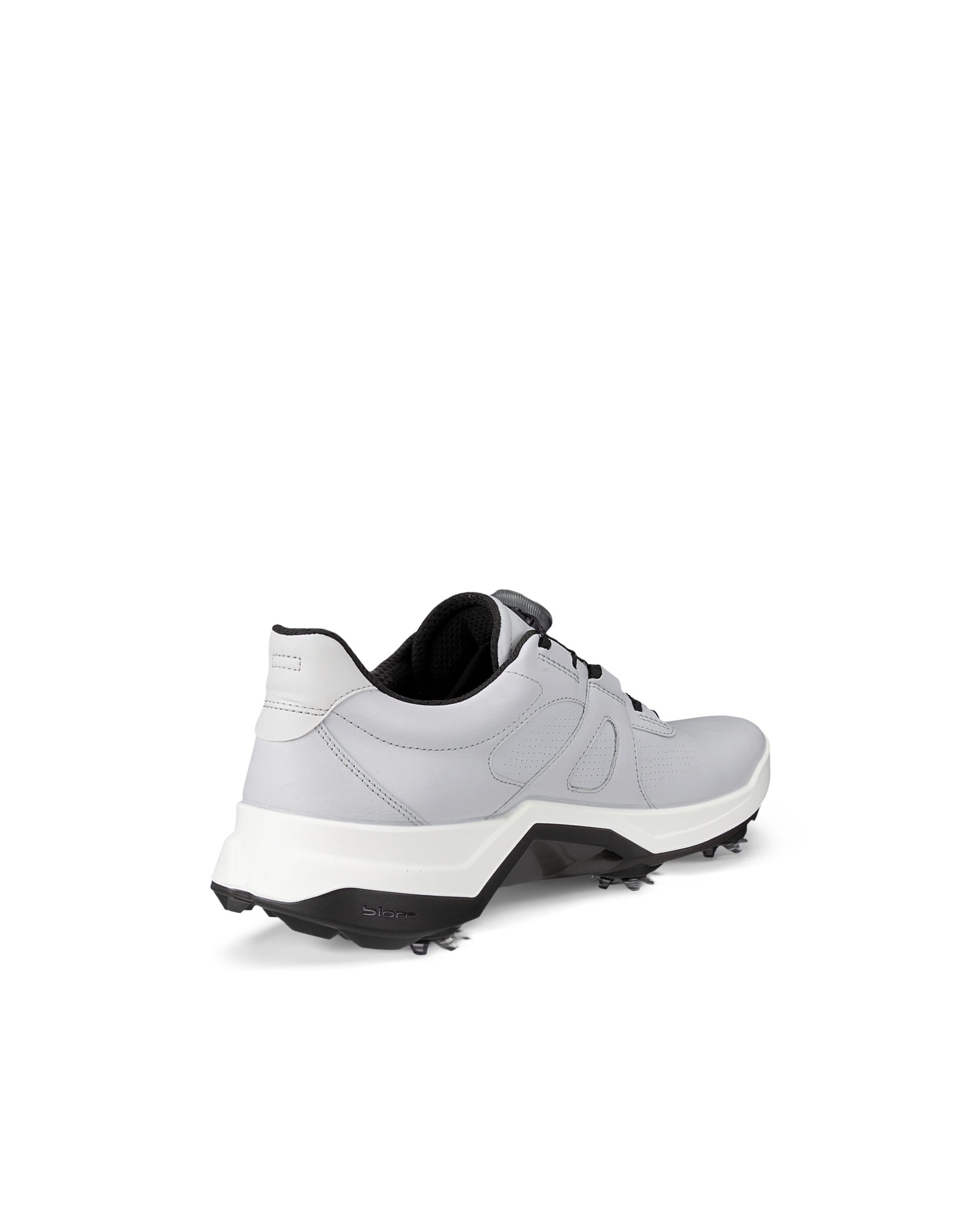 Men's ECCO® Golf Biom G5 BOA Leather Cleated Waterproof Golf Shoe - Gray - Outside