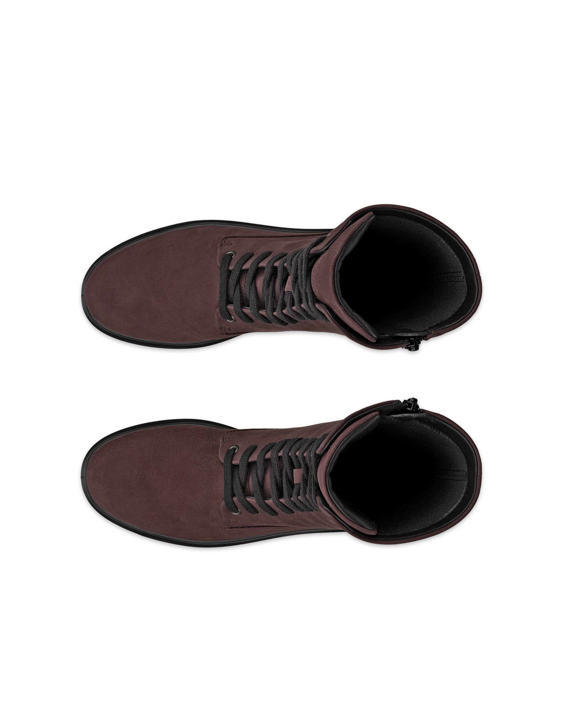 ECCO® NOUVELLE Damen Hoher Stiefel aus Nubukleder - Braun - Top left pair