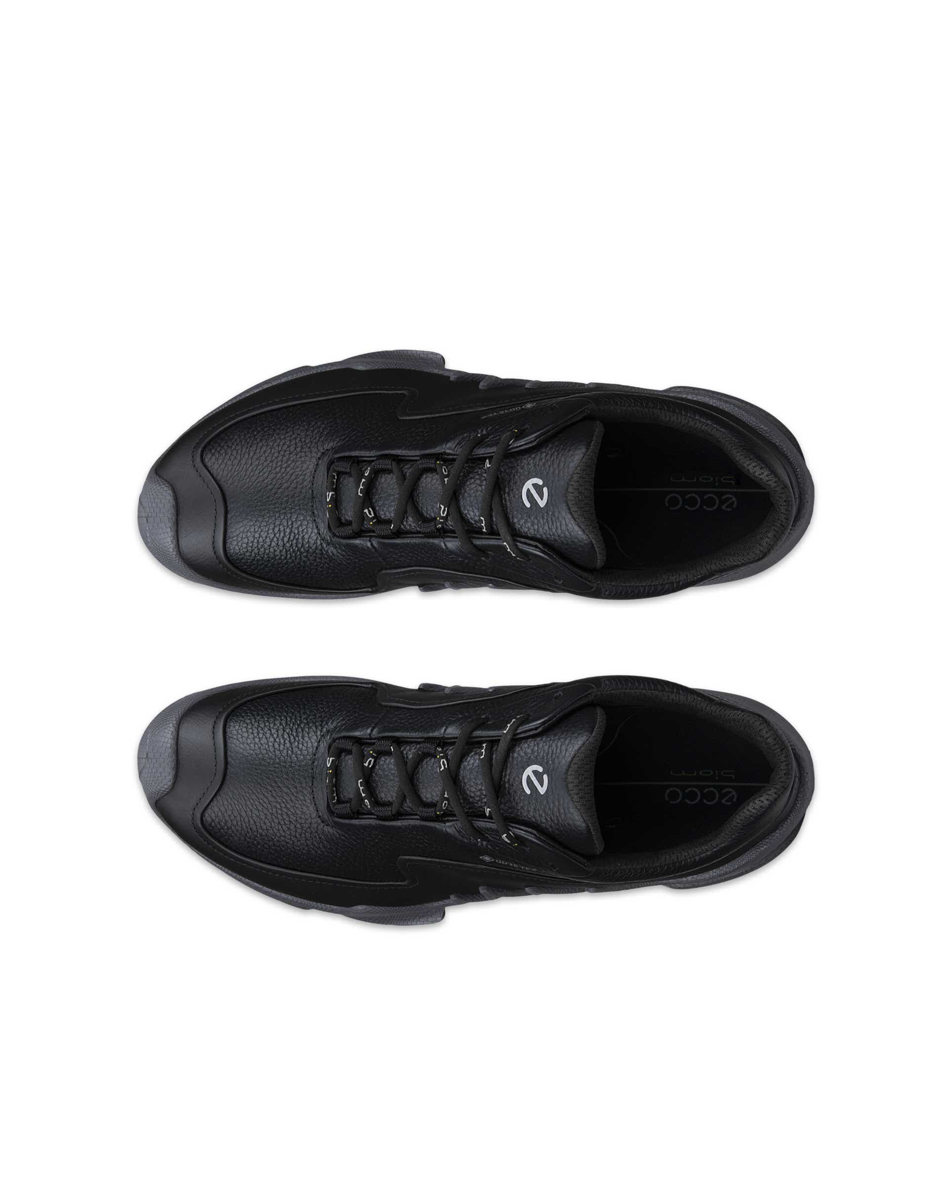Pánské kožené outdoorové Gore-Tex tenisky ECCO® BIOM AEX - Černá - Top left pair