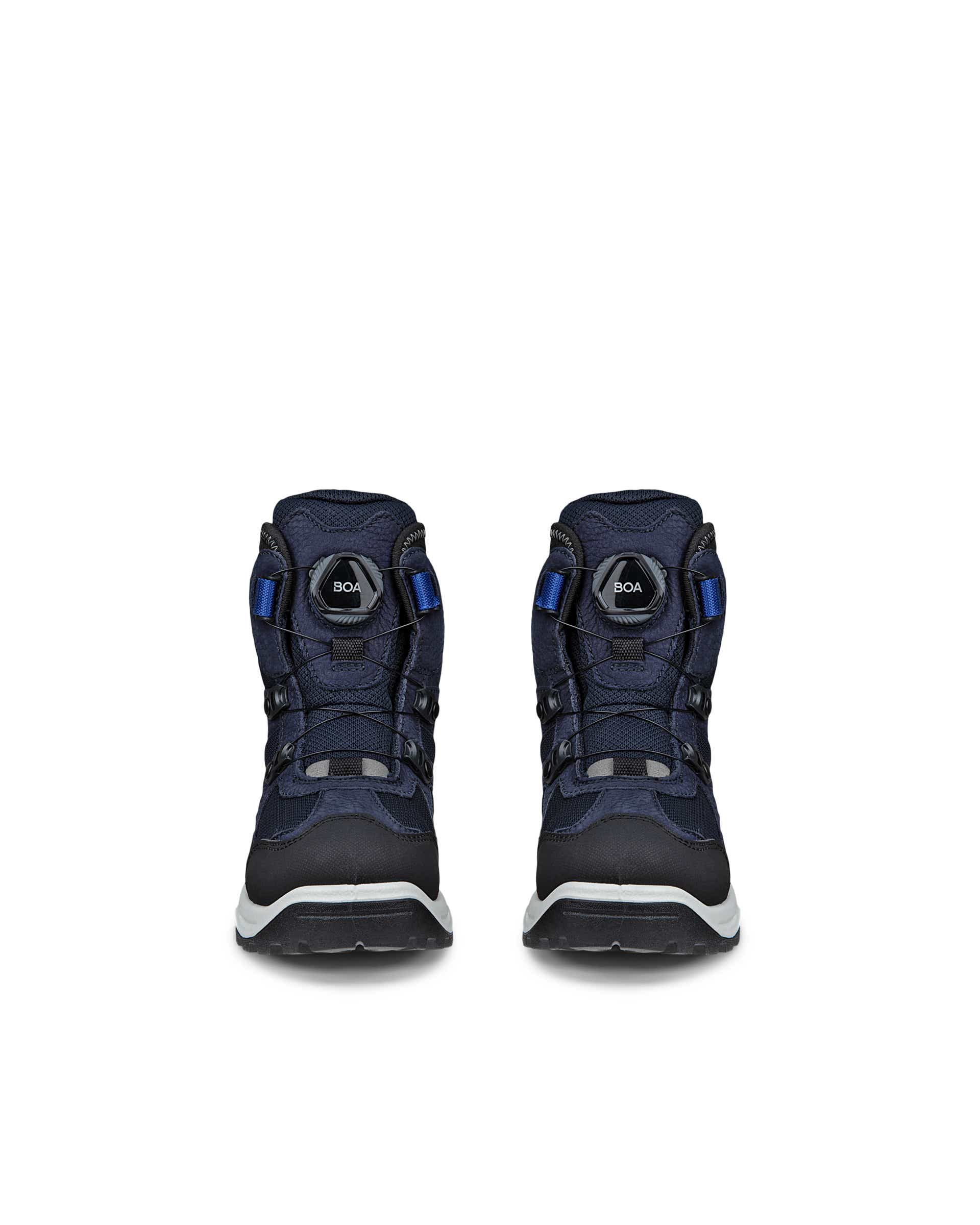 Dziecięce wodoodporne nubukowe buty zimowe ECCO® SNOW MOUNTAIN - Niebieski - Front pair