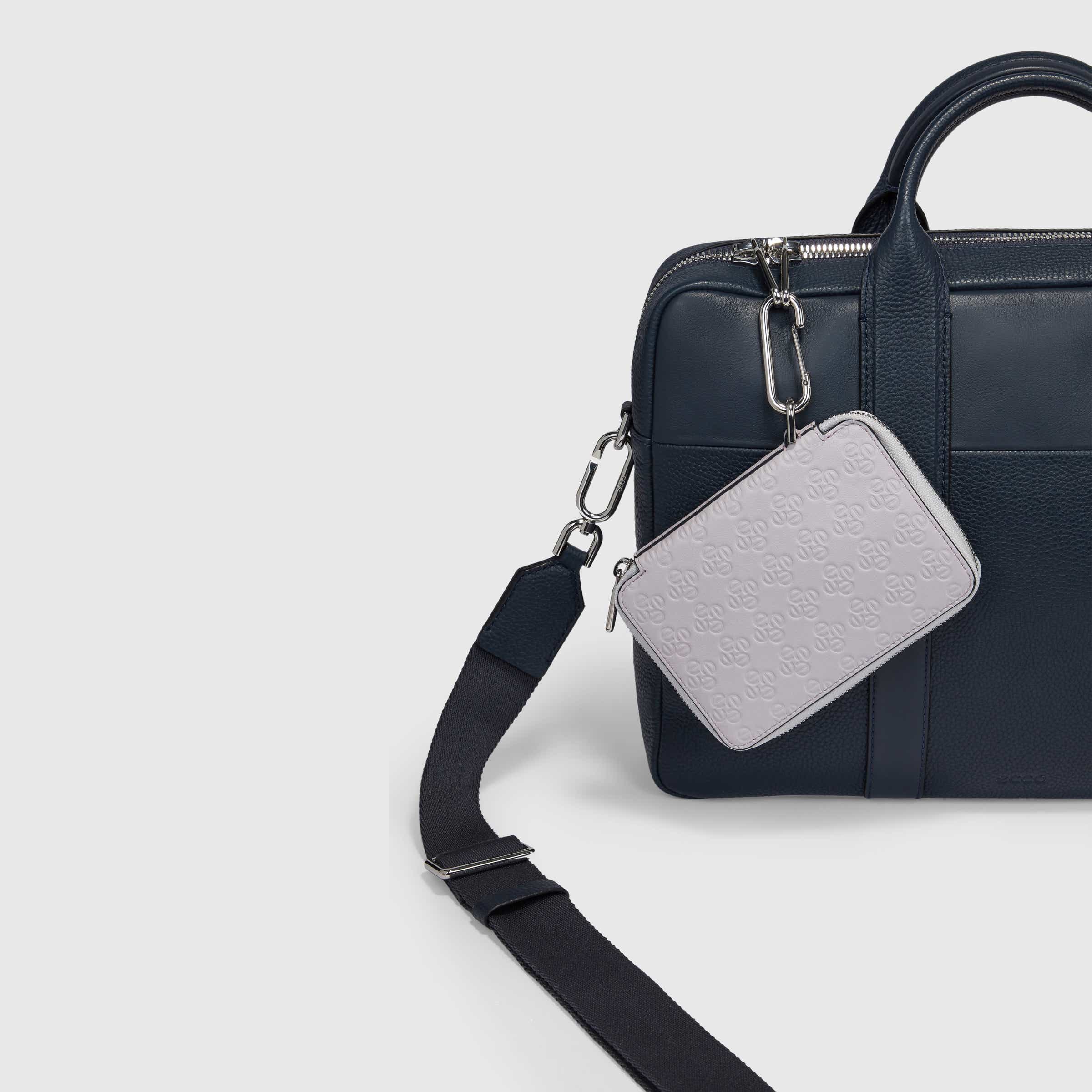 ECCO TEXTUREBLOCK LAPTOP BAG - Blue - Detail-2