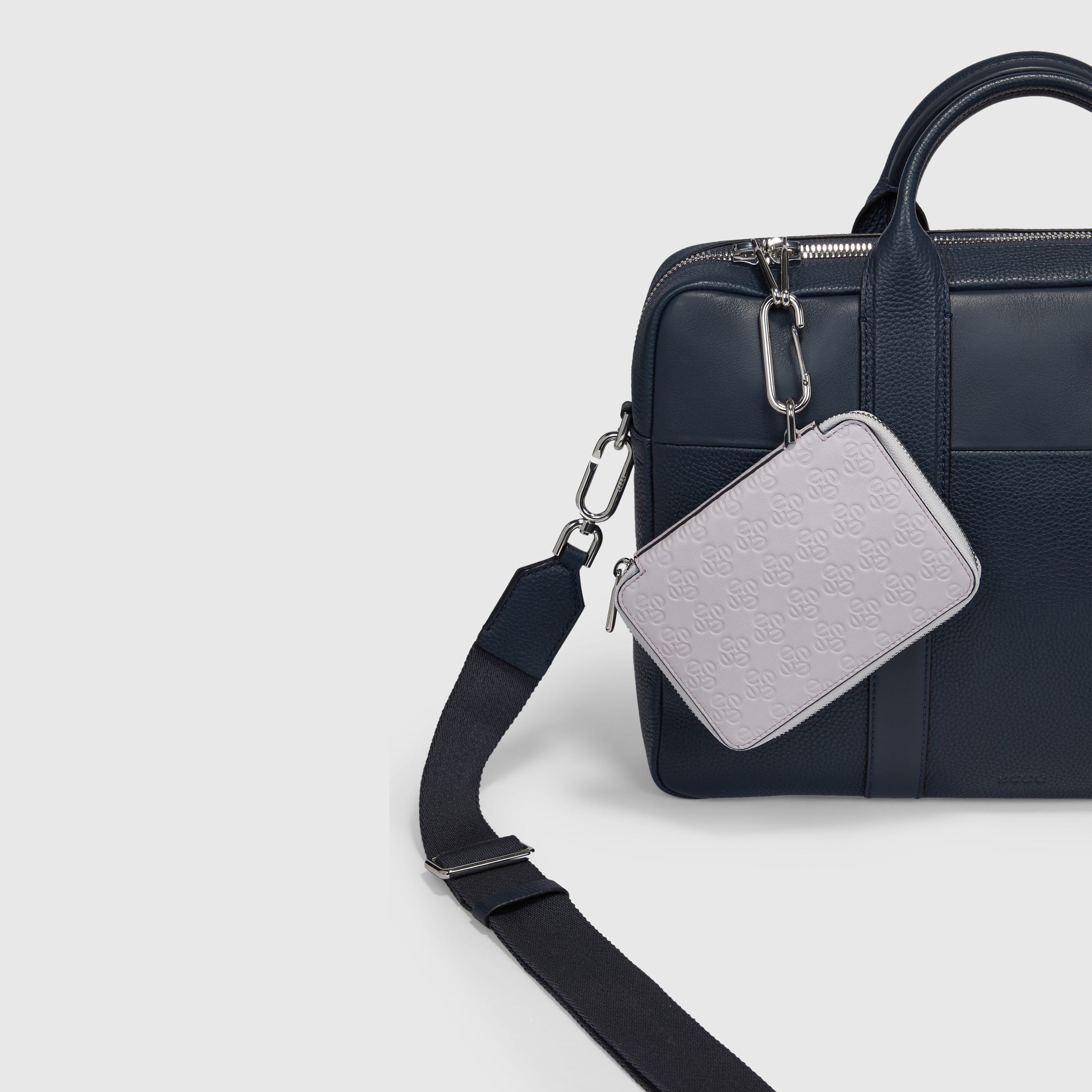 ECCO TEXTUREBLOCK LAPTOP BAG - Blue - Detail-2