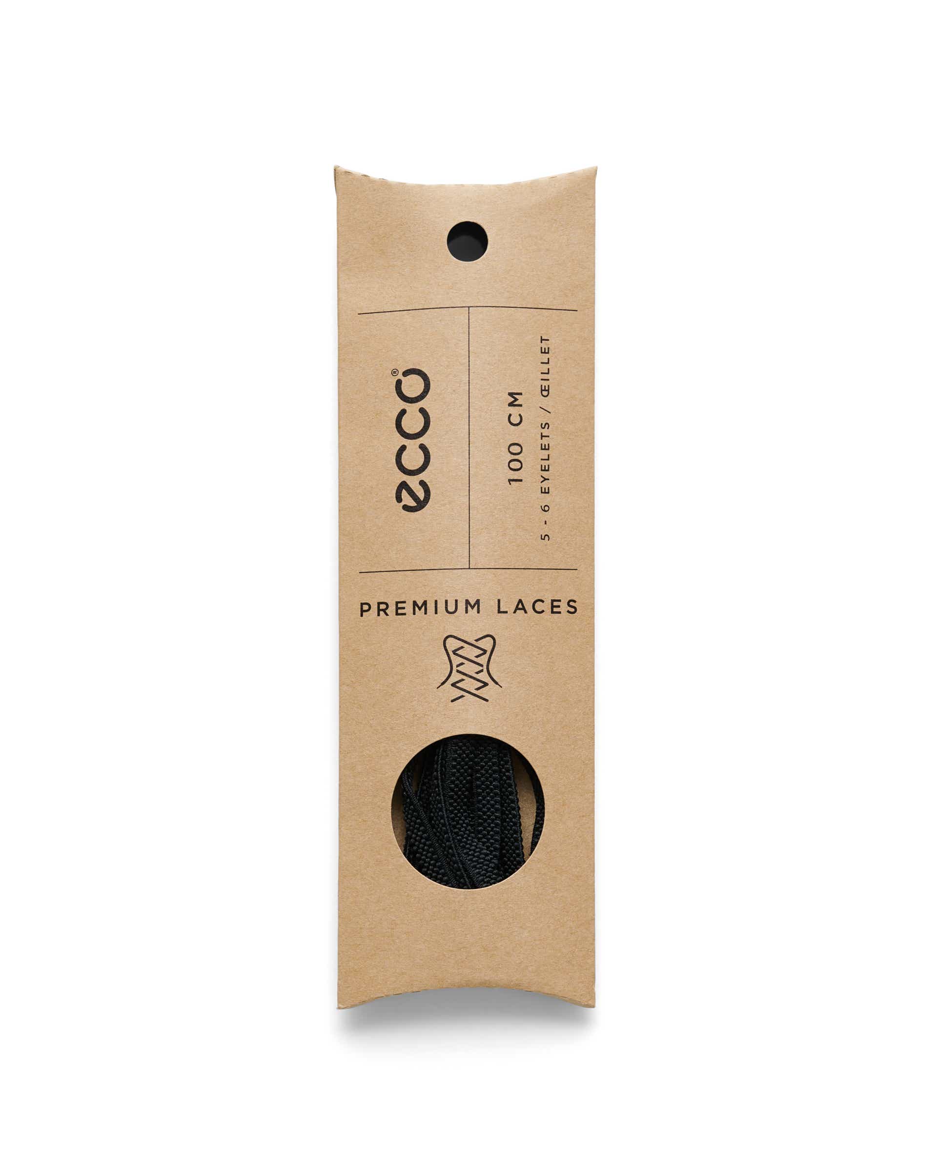 ECCO ELASTIC FLAT LACES - Black - Detail-2