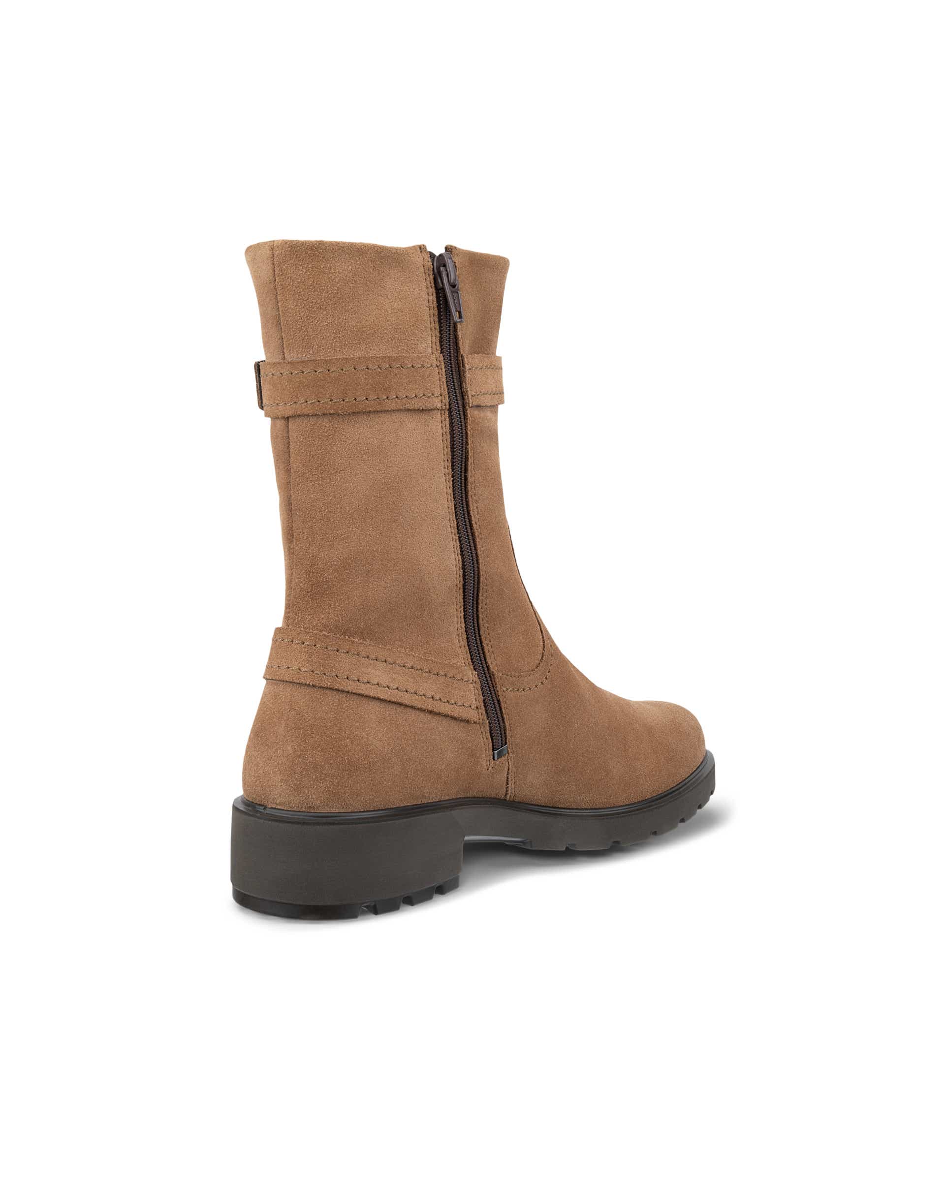 Women's ECCO® METROPOLE VIENNA Suede High-Cut Boot - Brown - Back