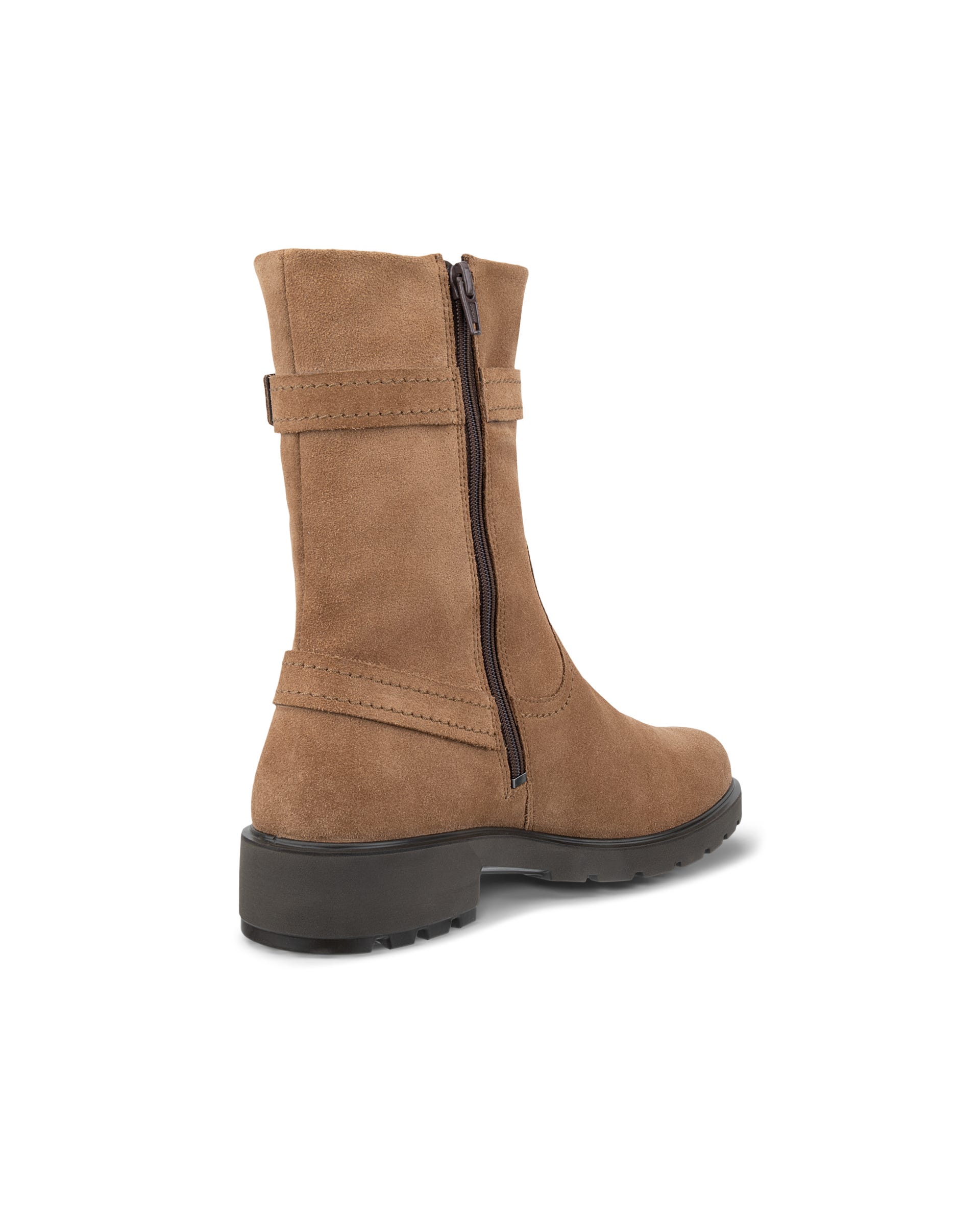 Women's ECCO® METROPOLE VIENNA Suede High-Cut Boot - Brown - Outside