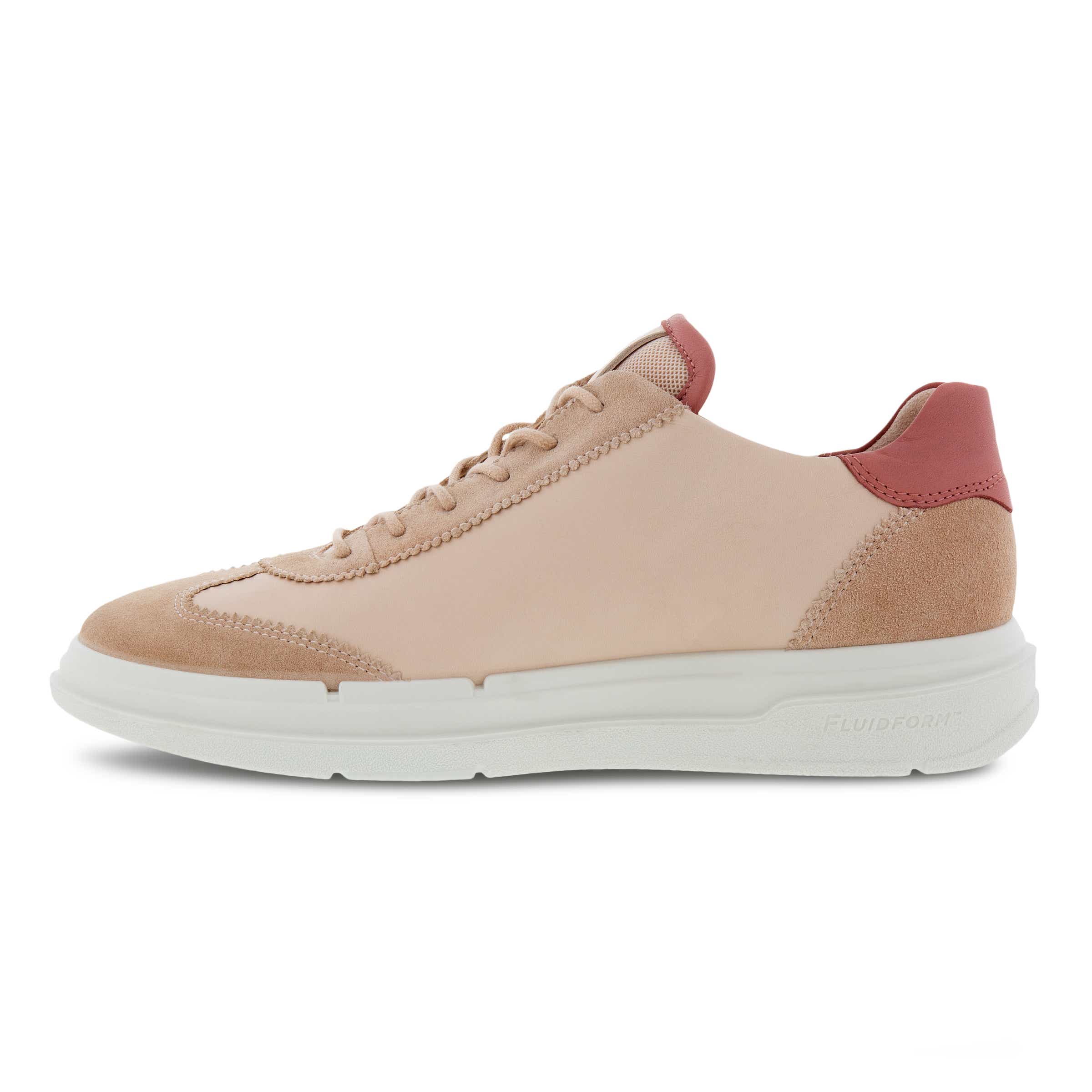 Women's ECCO® Soft X Leather Sneaker - Pink - Inside