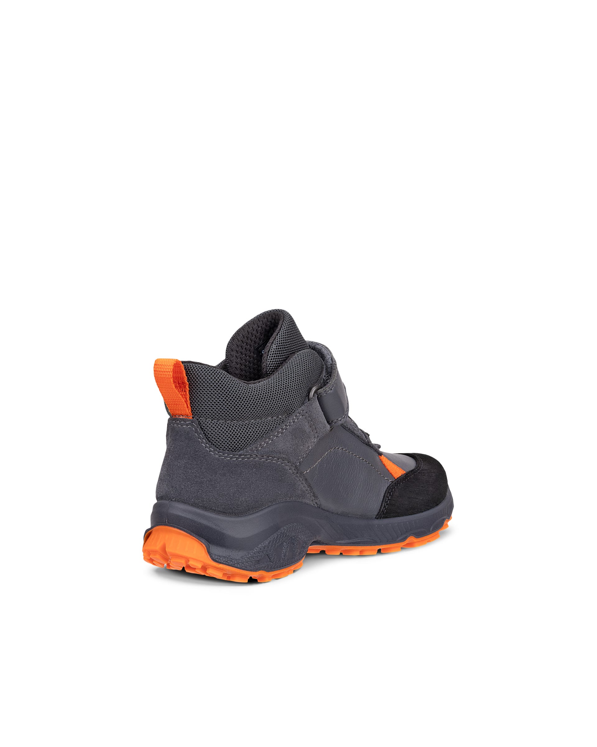 Kids' ECCO® RECEPTOR XP K Leather Outdoor Ankle Boot - Grey - Outside