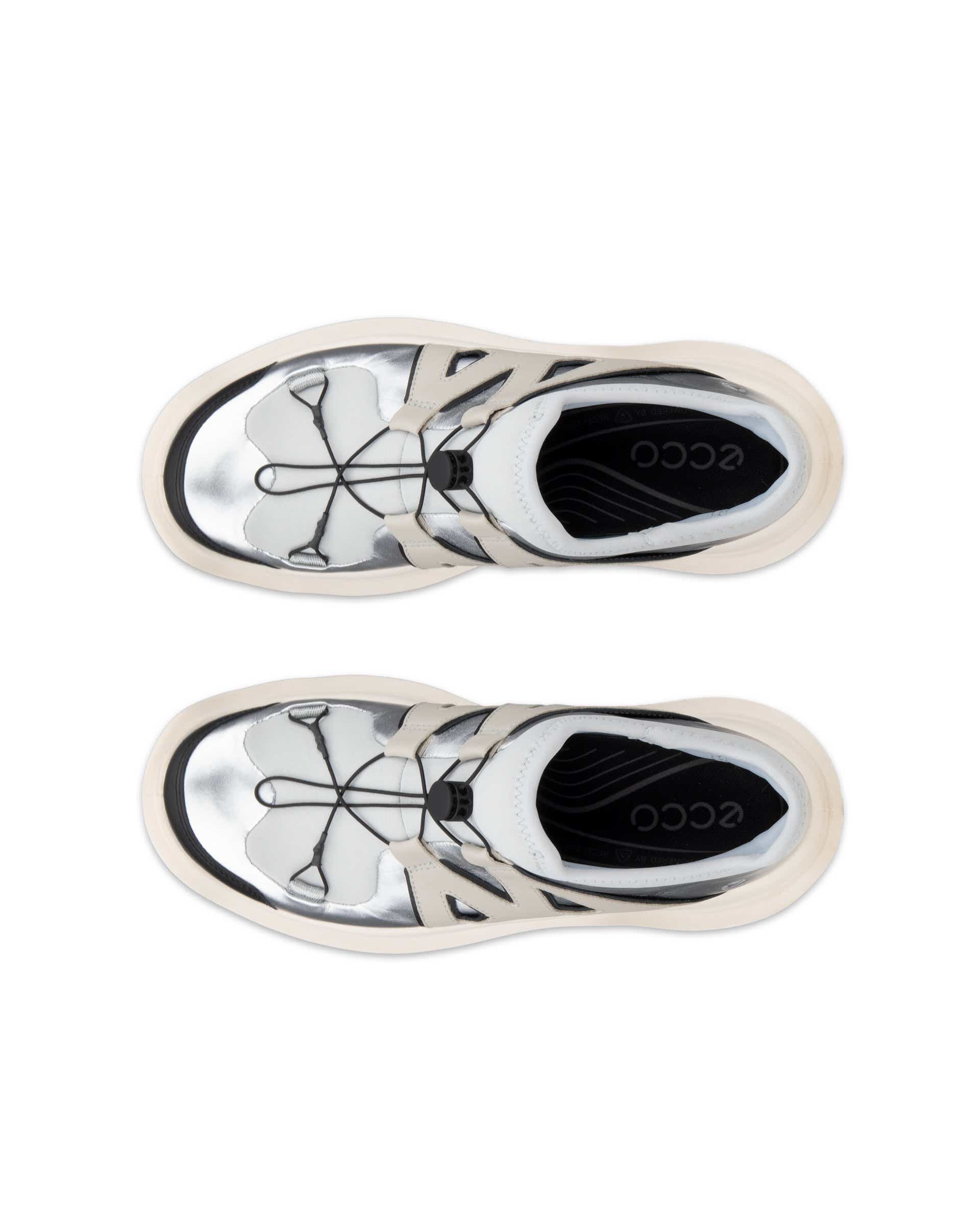 ECCO OFFROAD WOMEN ウィメンズ レザーシューズ - シルバー - Top left pair