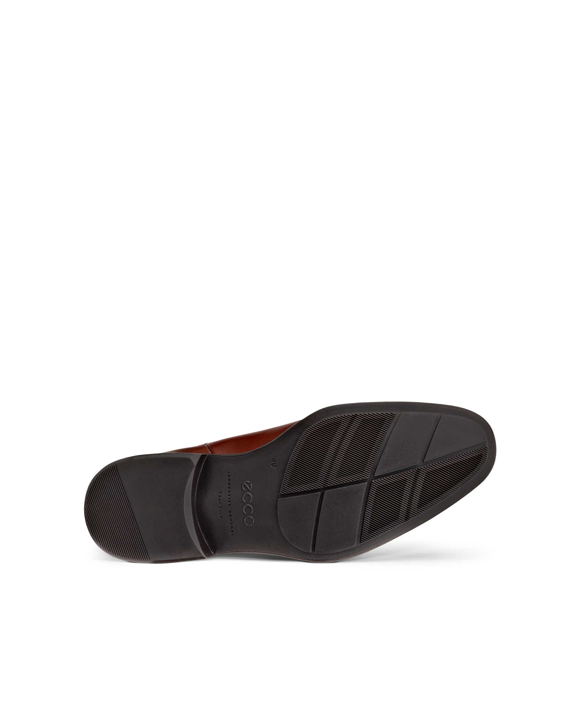 Men's ECCO® Citytray Leather Chelsea Boot - Brown - Sole