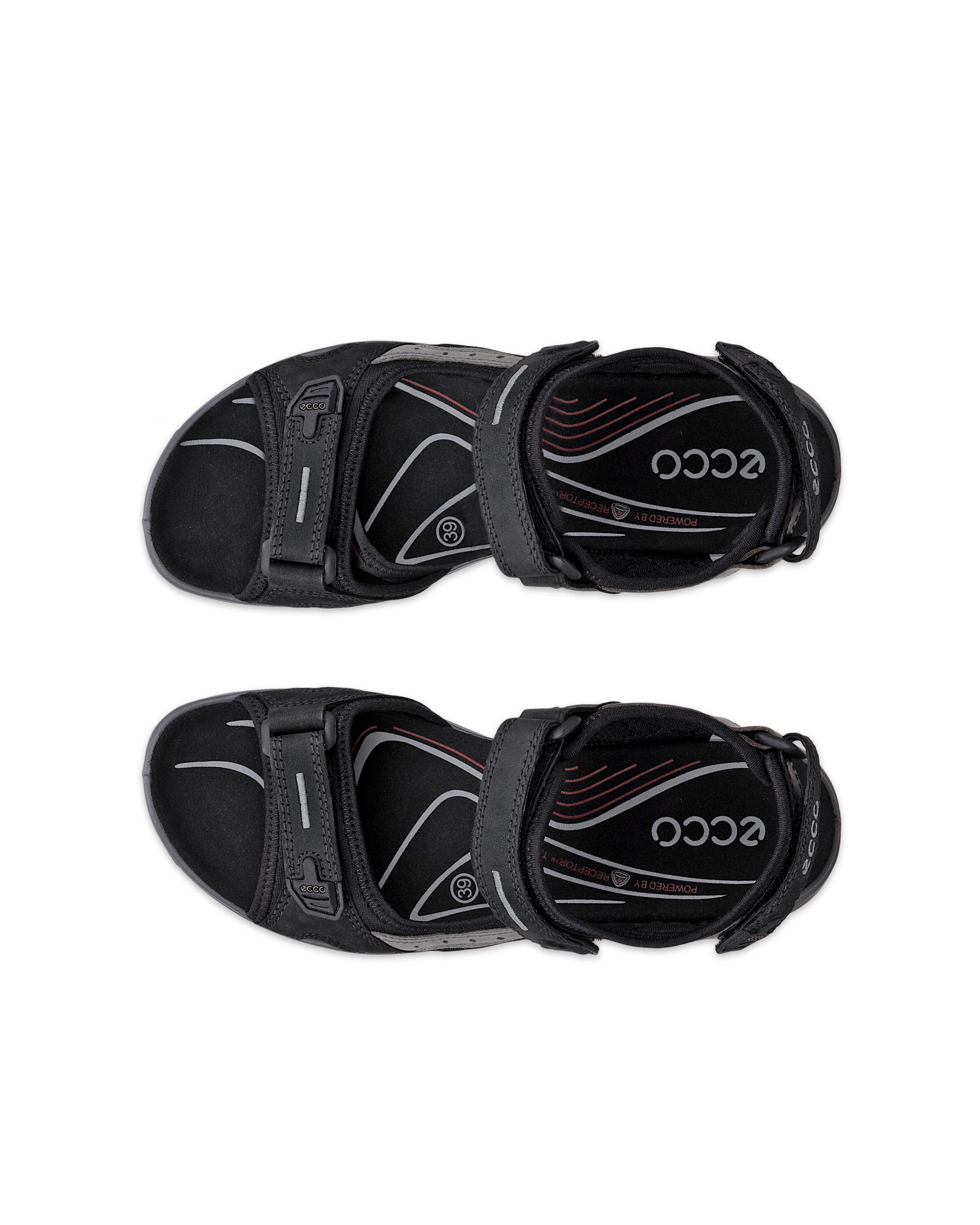 ECCO® Offroad Nubuck vandringssandal dam - Svart - Top left pair