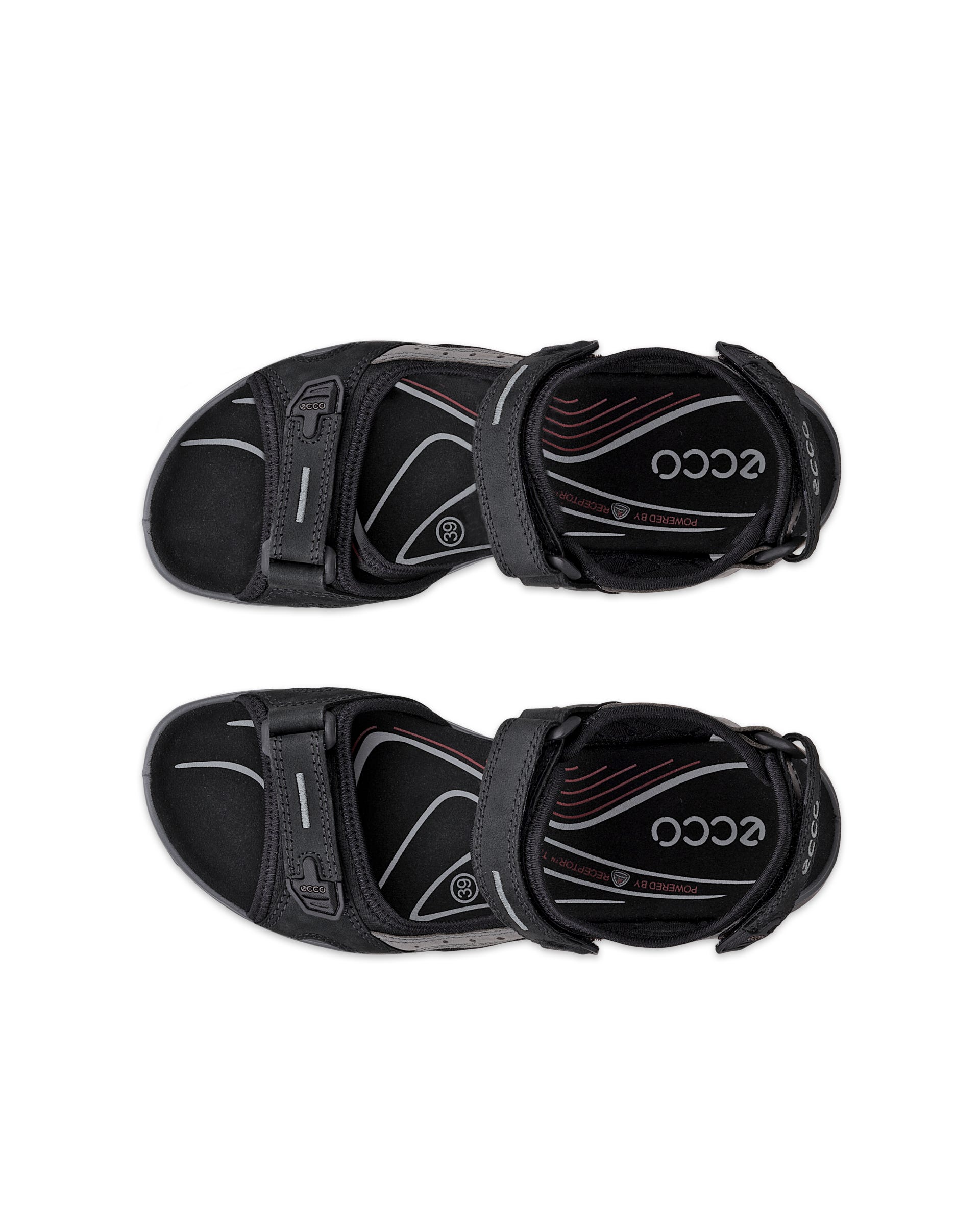 ECCO® Offroad Nubuck vandringssandal dam - Svart - Top left pair