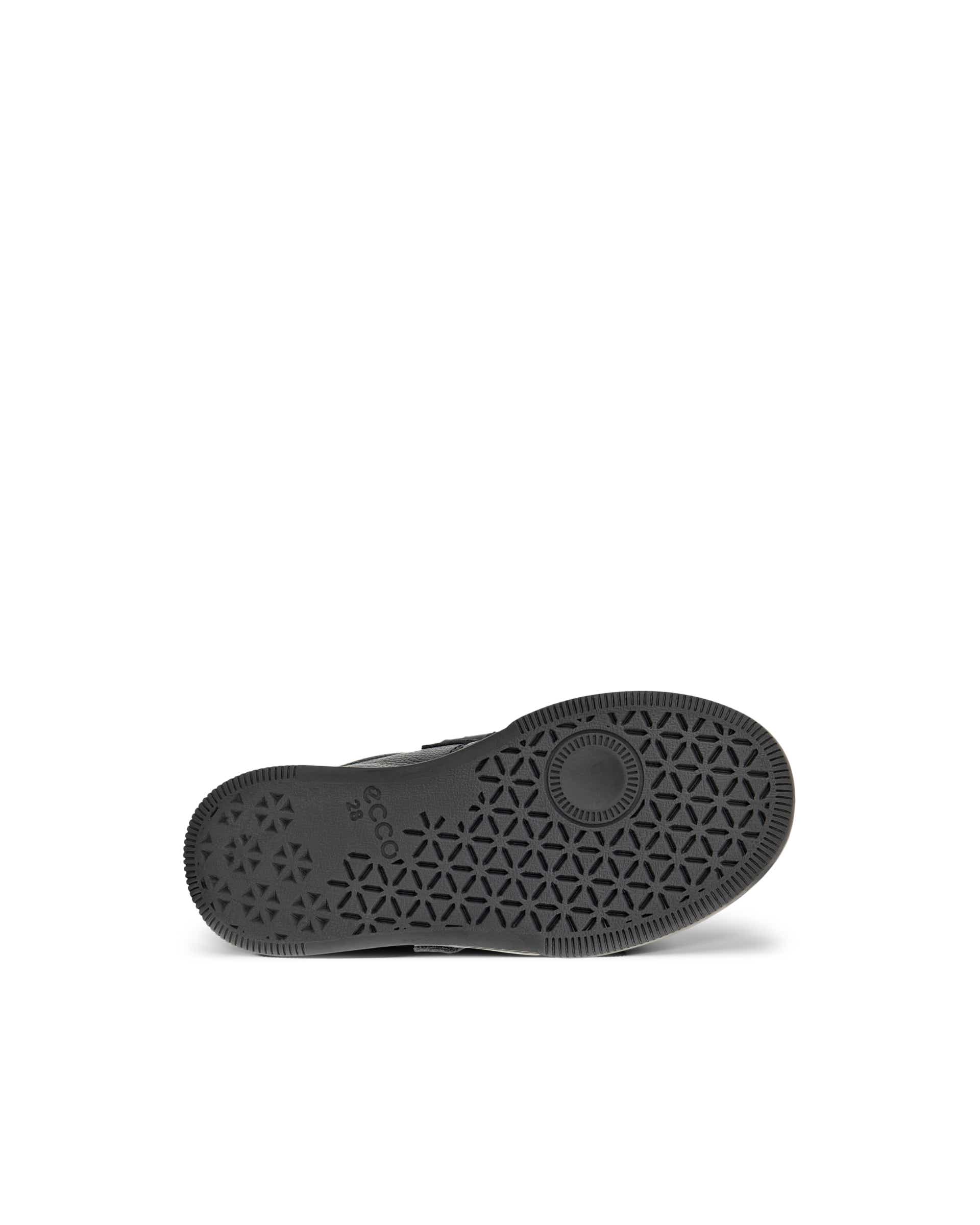 ECCO® STREET COURT K Kinder Ledersneaker - Schwarz - Sole