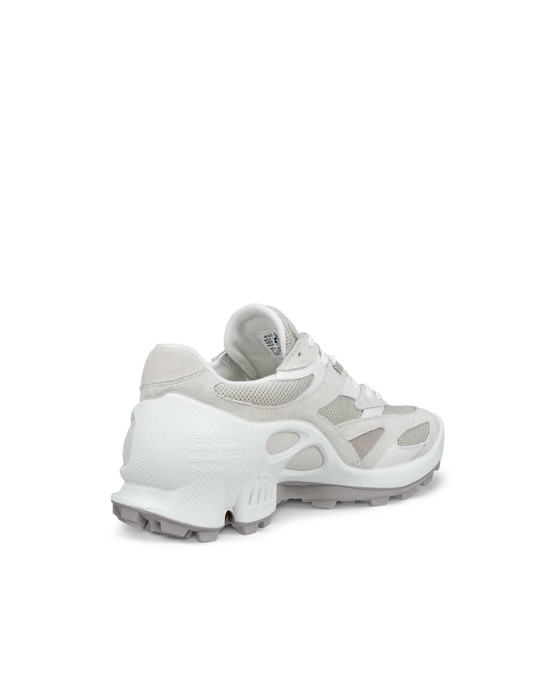 ECCO® BIOM C-TRAIL Damen Sneaker aus Veloursleder - Weiß - Back