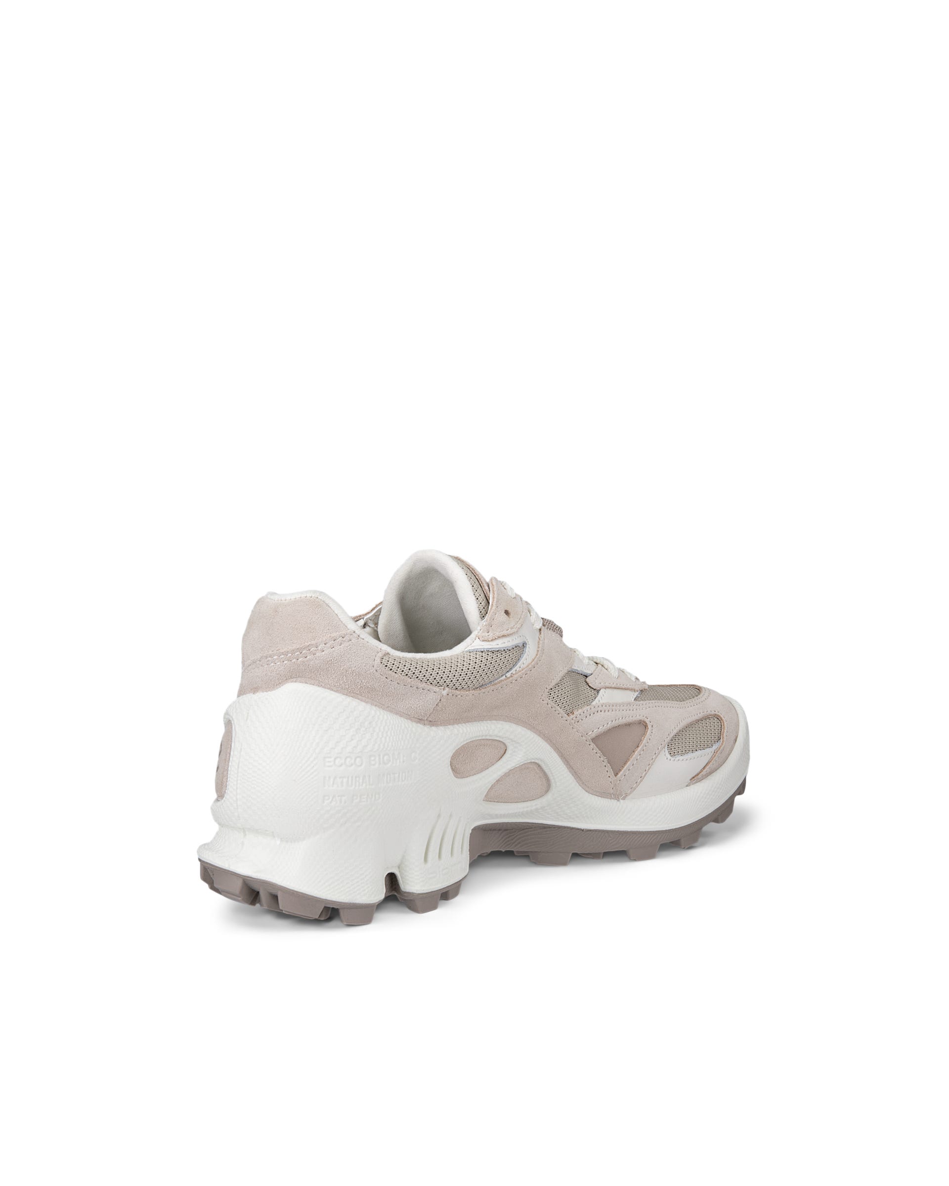 Damskie zamszowe sneakersy ECCO® BIOM C-TRAIL - Biały - Back