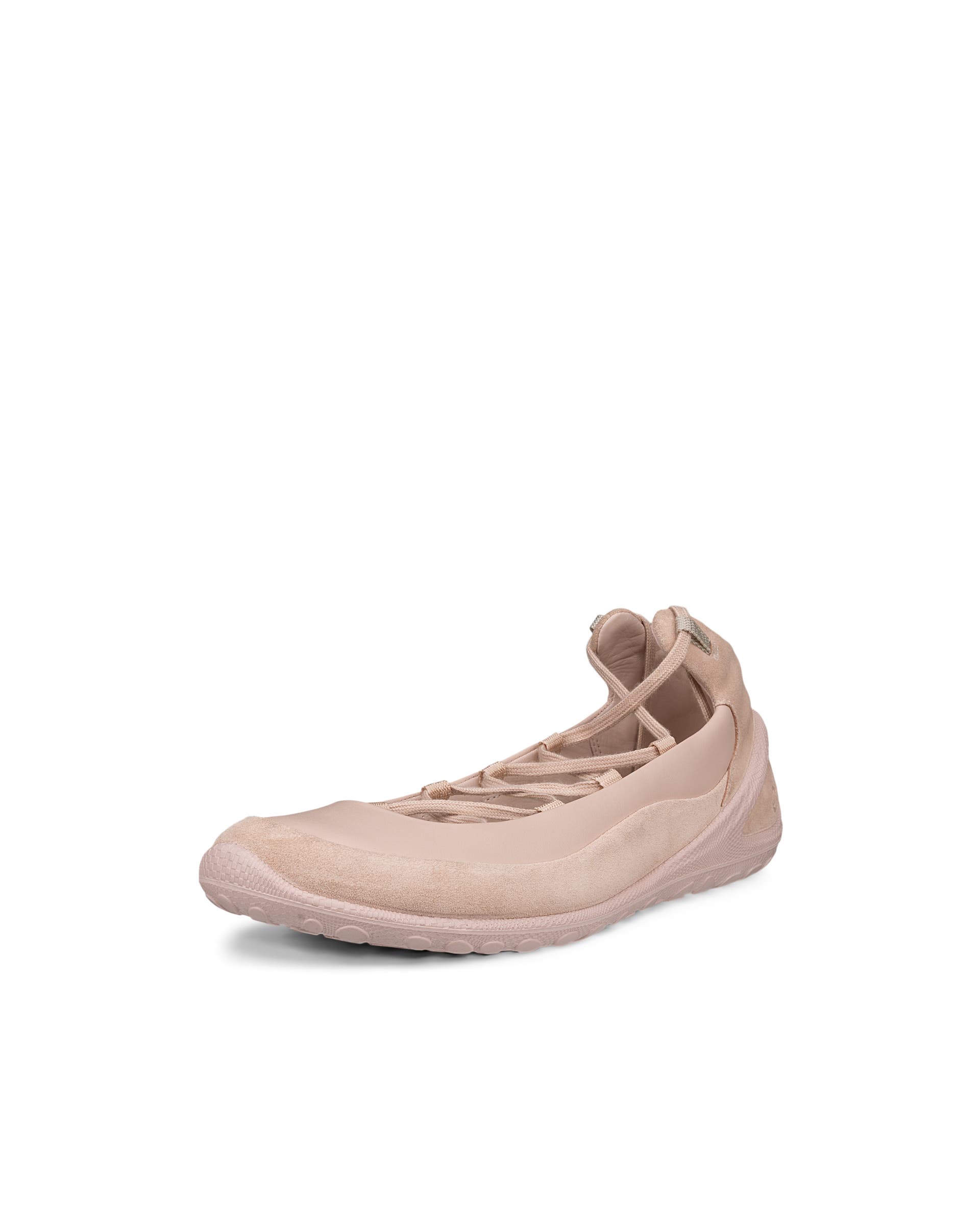Women's ECCO® Biom Lite Leather Ballerina - Pink - Main