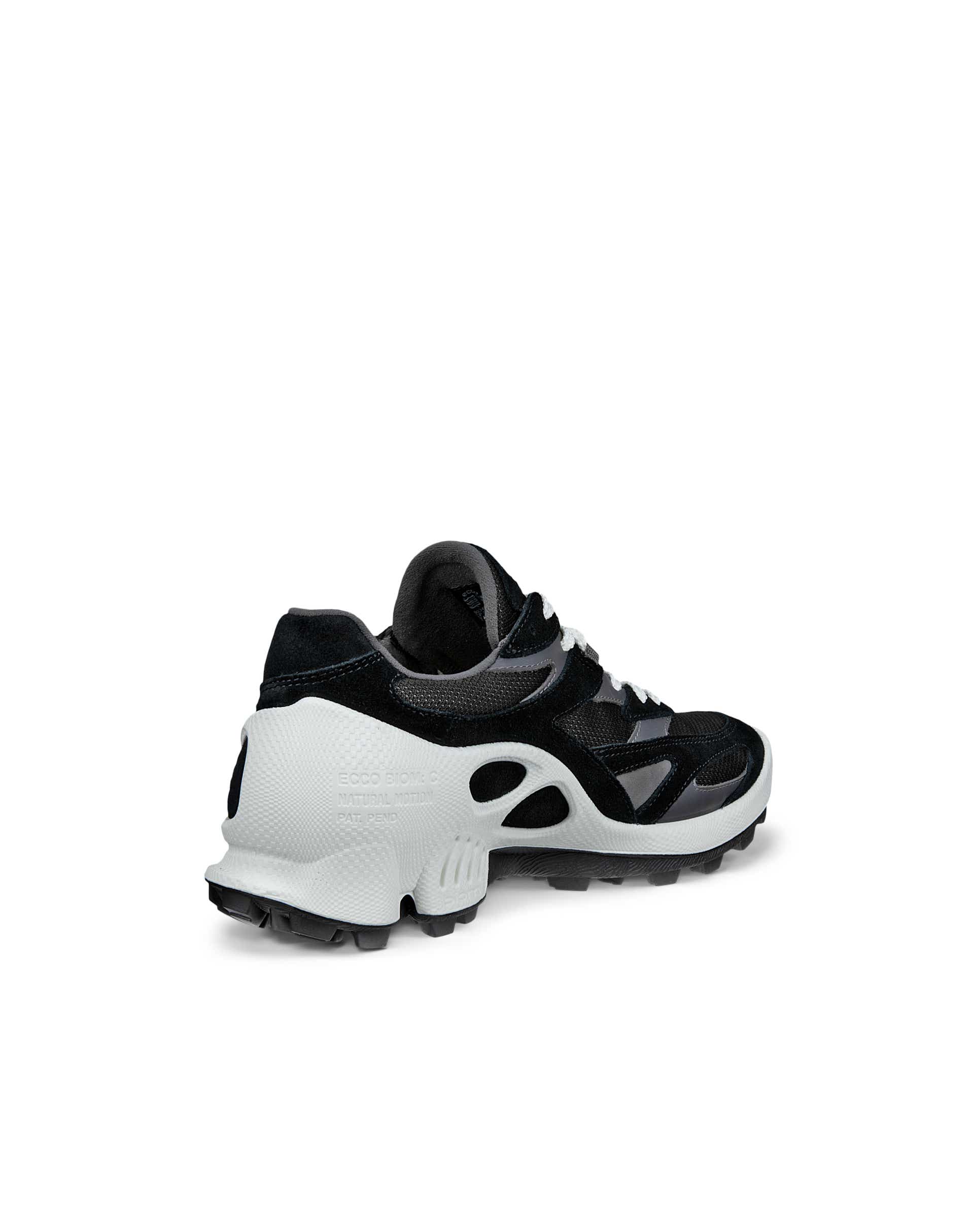 Women's ECCO® Biom C-Trail Suede Sneaker - Black - Back