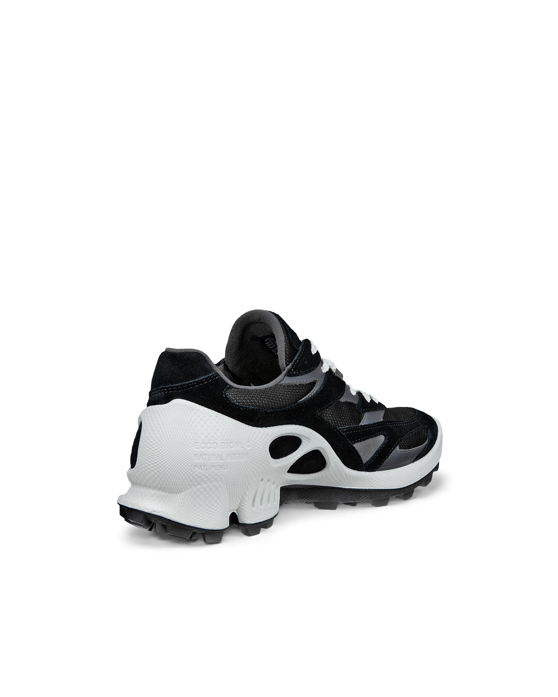 Women's ECCO® Biom C-Trail Suede Sneaker - Black - Back