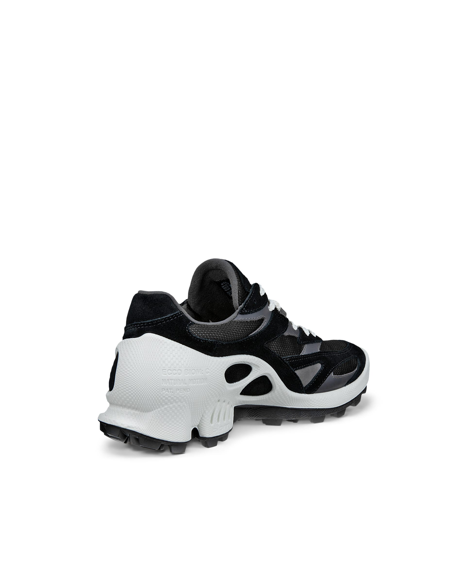 Women's ECCO® Biom C-Trail Suede Sneaker - Black - Back