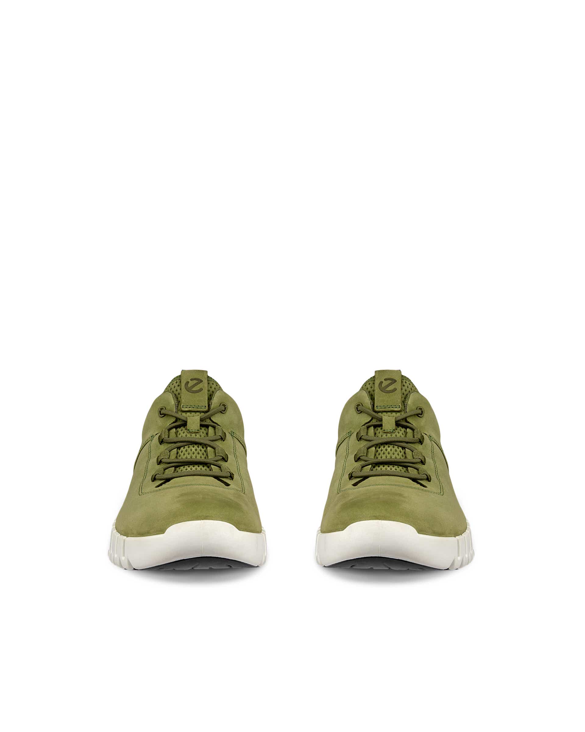 Men's ECCO® Gruuv Nubuck Sneaker - Green - Front pair