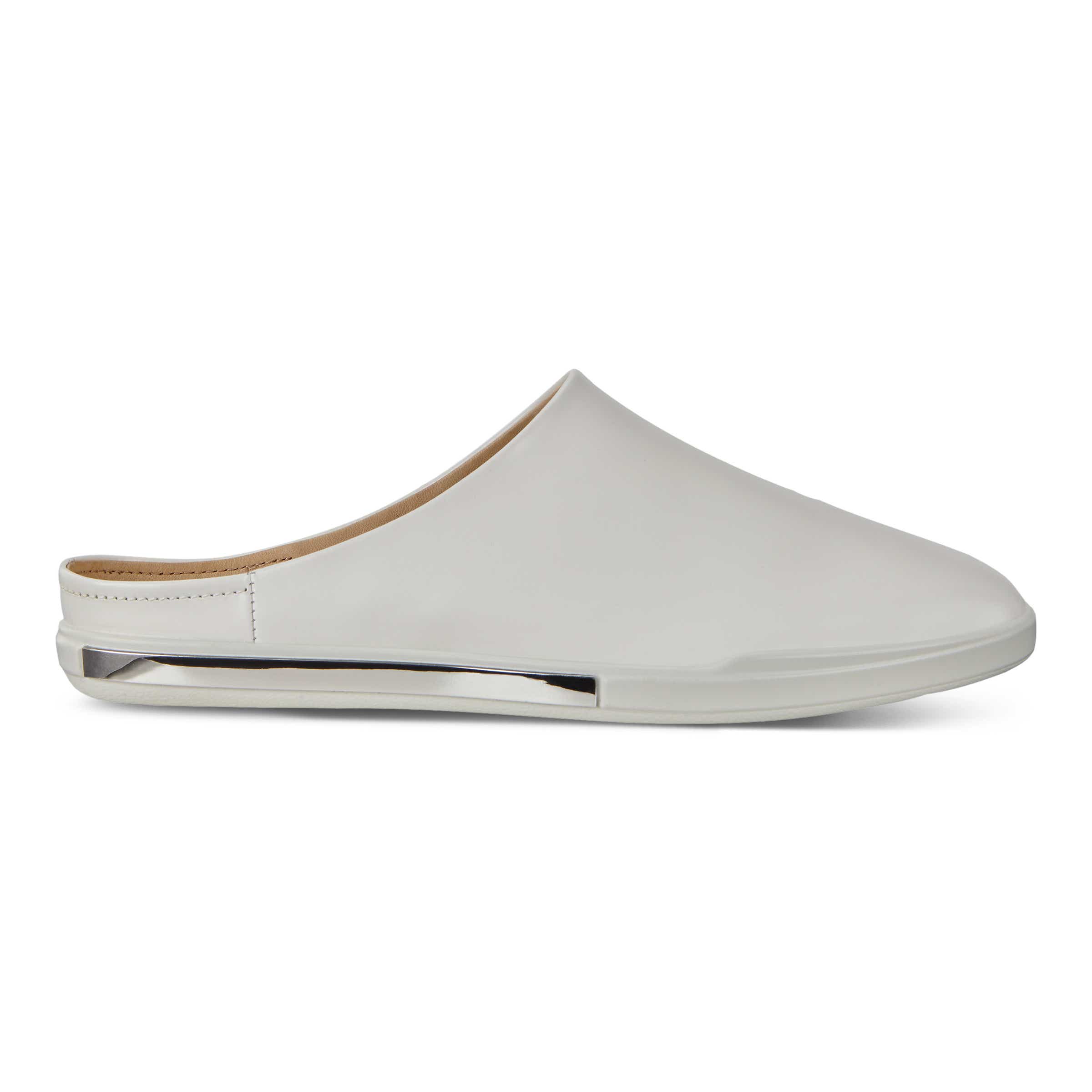 ECCO Simpil II Women's Ballerina Mules - White - Outside